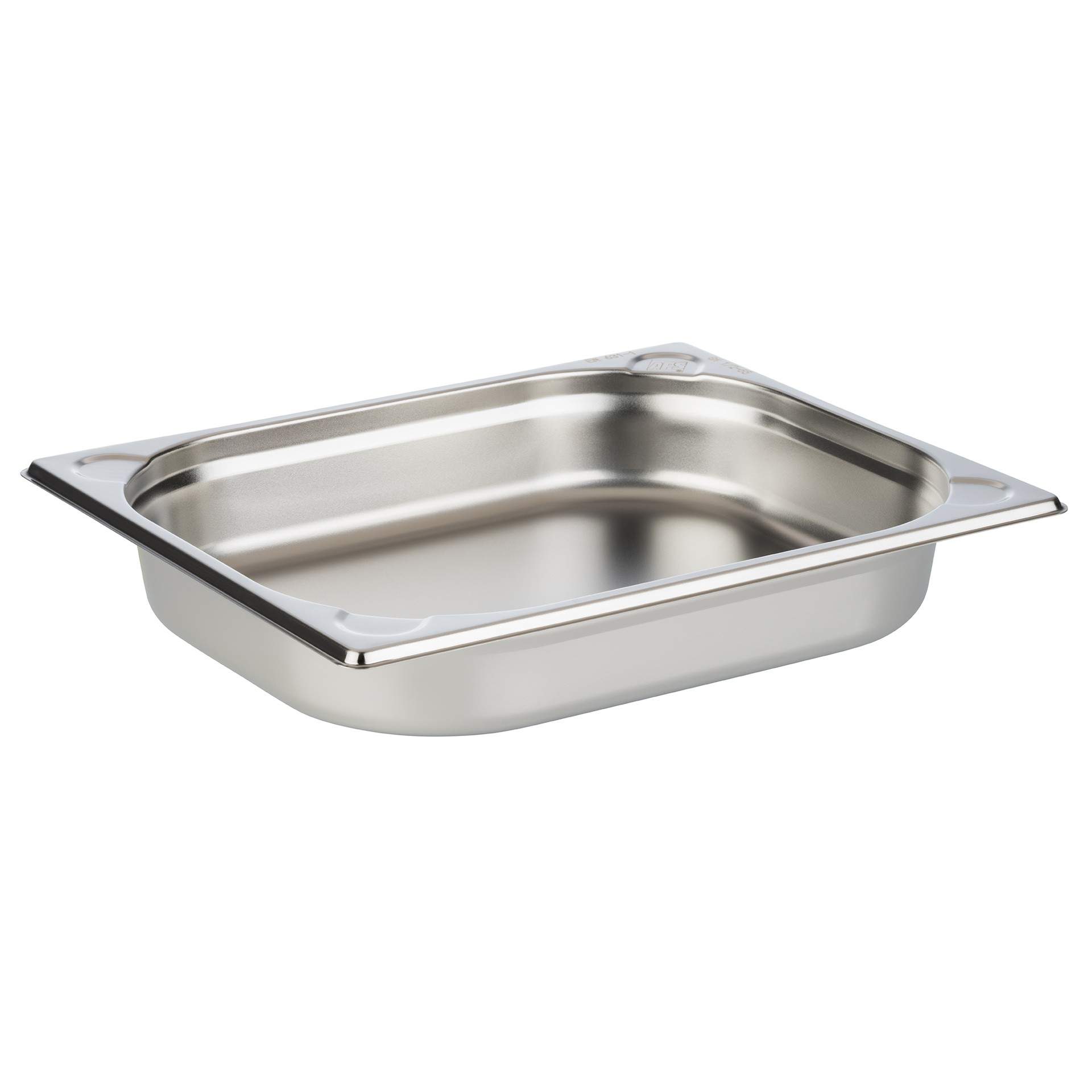 GN-Behälter - Inhalt 2,80 l - GN 1/2 (325 x 265 mm) - 55 mm - Edelstahl - 81209-B