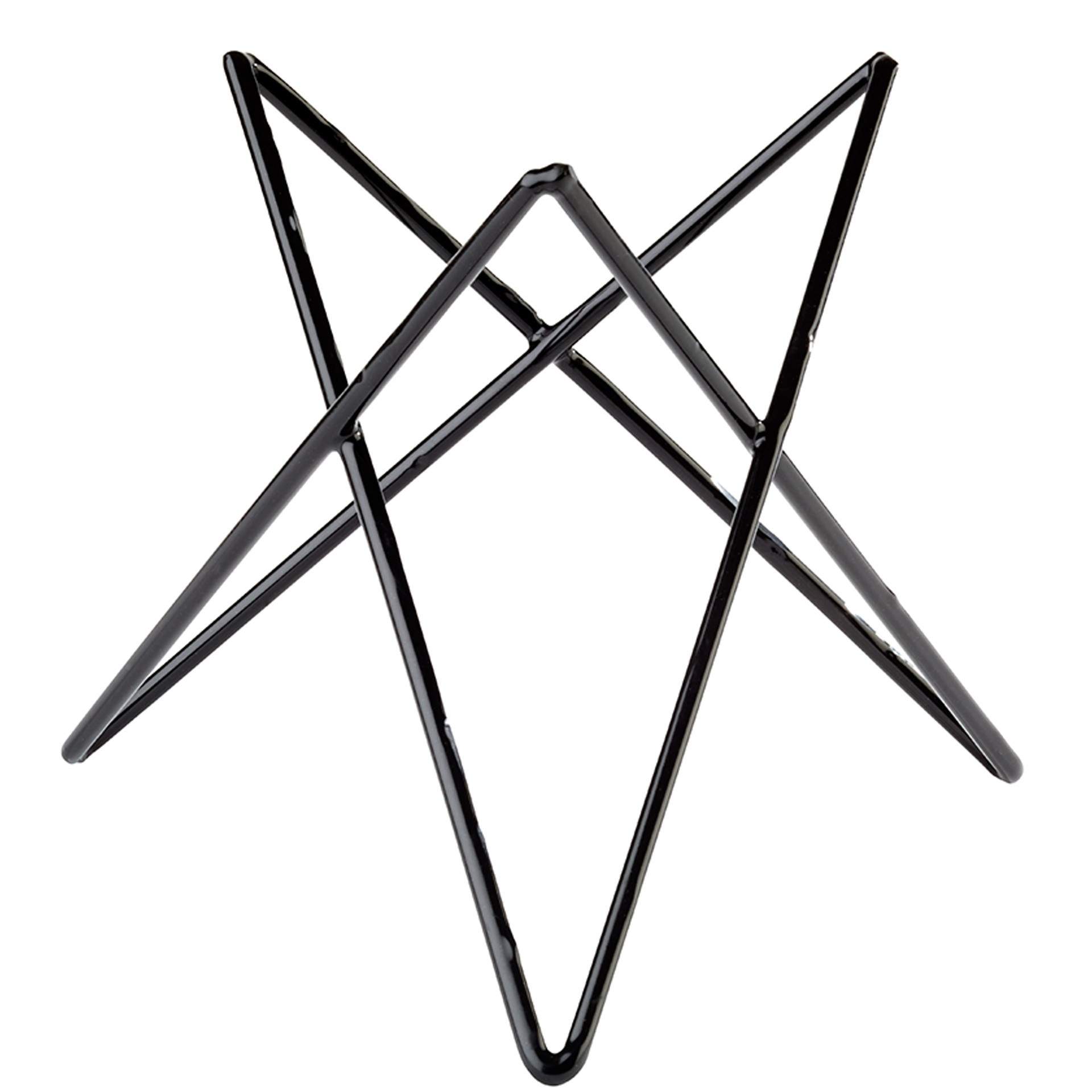 Buffet-Ständer - anti-rutsch - Serie Prisma - schwarz - Abm. 20,0 cm - Ø 20,0 cm - Metall - 33273-B