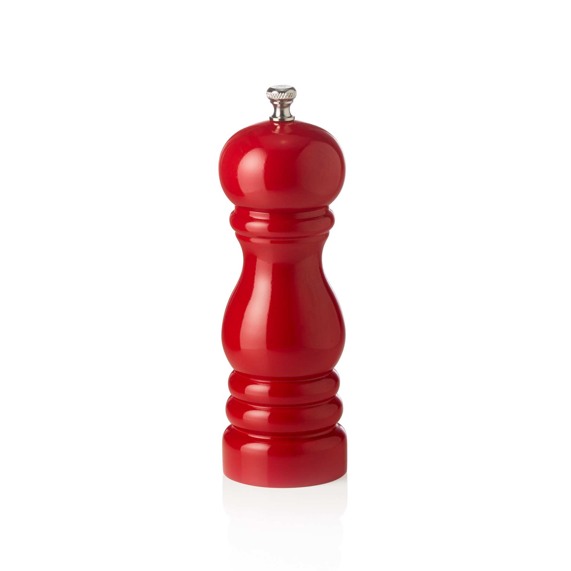 Salzmühle - mit Keramikmahlwerk - Serie Classic Mill - rot - Höhe 15,0 cm - Ø 5,4 cm - Holz - 2424015-A