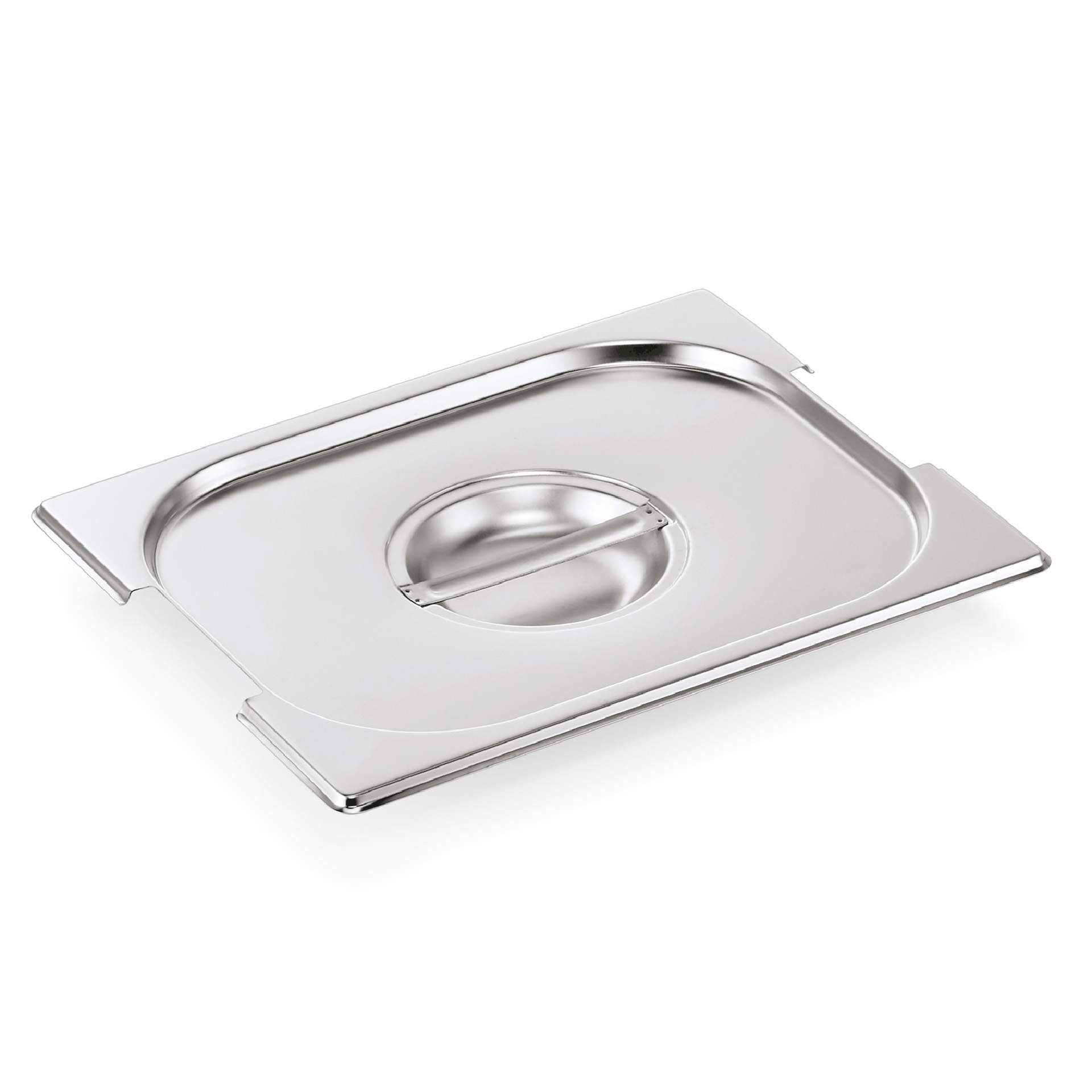 GN-Deckel - GN 1/2 - ohne Löffeleinschnitt - Serie 73 - Chromnickelstahl - 7312003-A