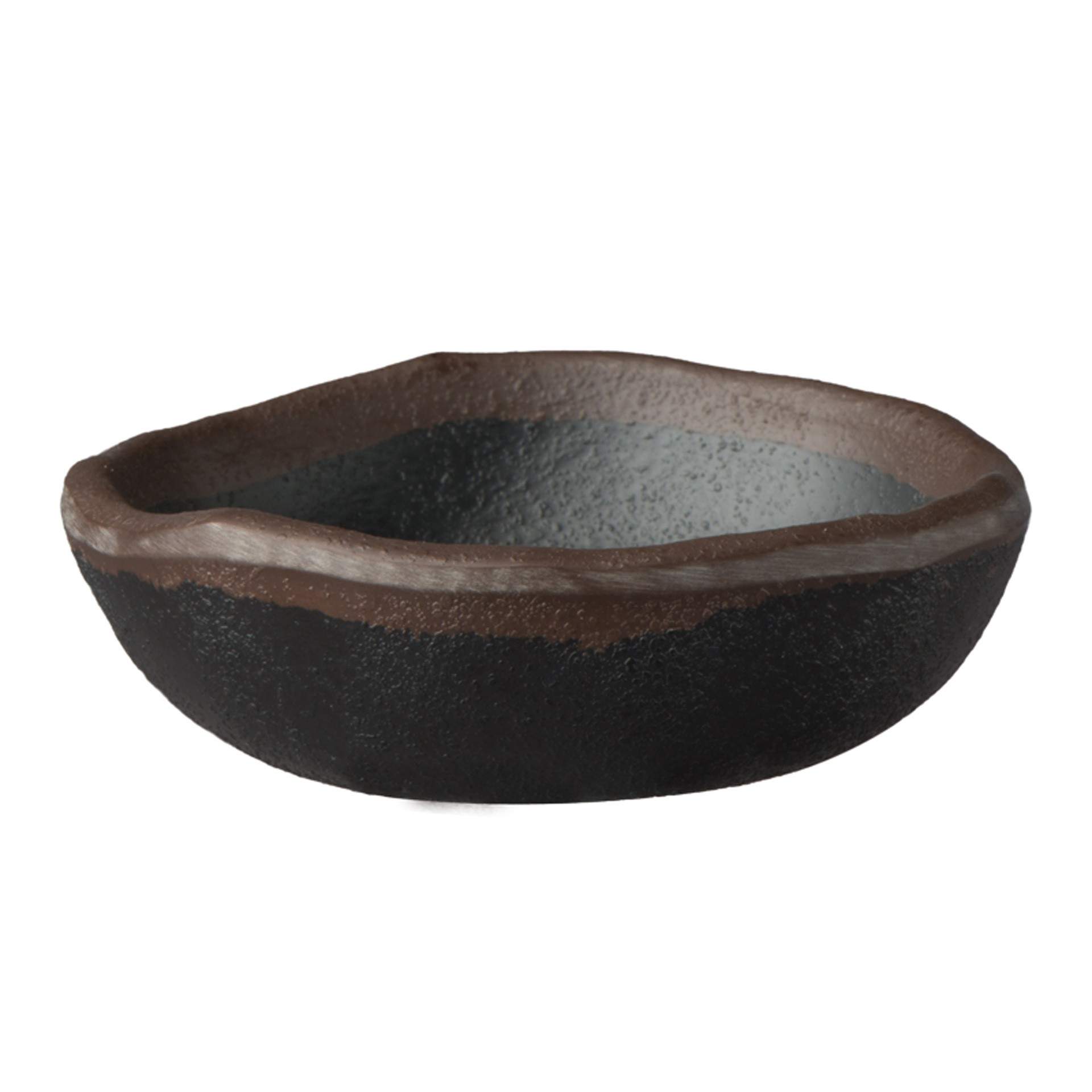 Schale - stilvoll präsentieren - Serie Marone - schwarz - rund - Abm. 2,5 cm - Ø 8,5 cm - Inhalt 0,05 l - Melamin - 84107-B