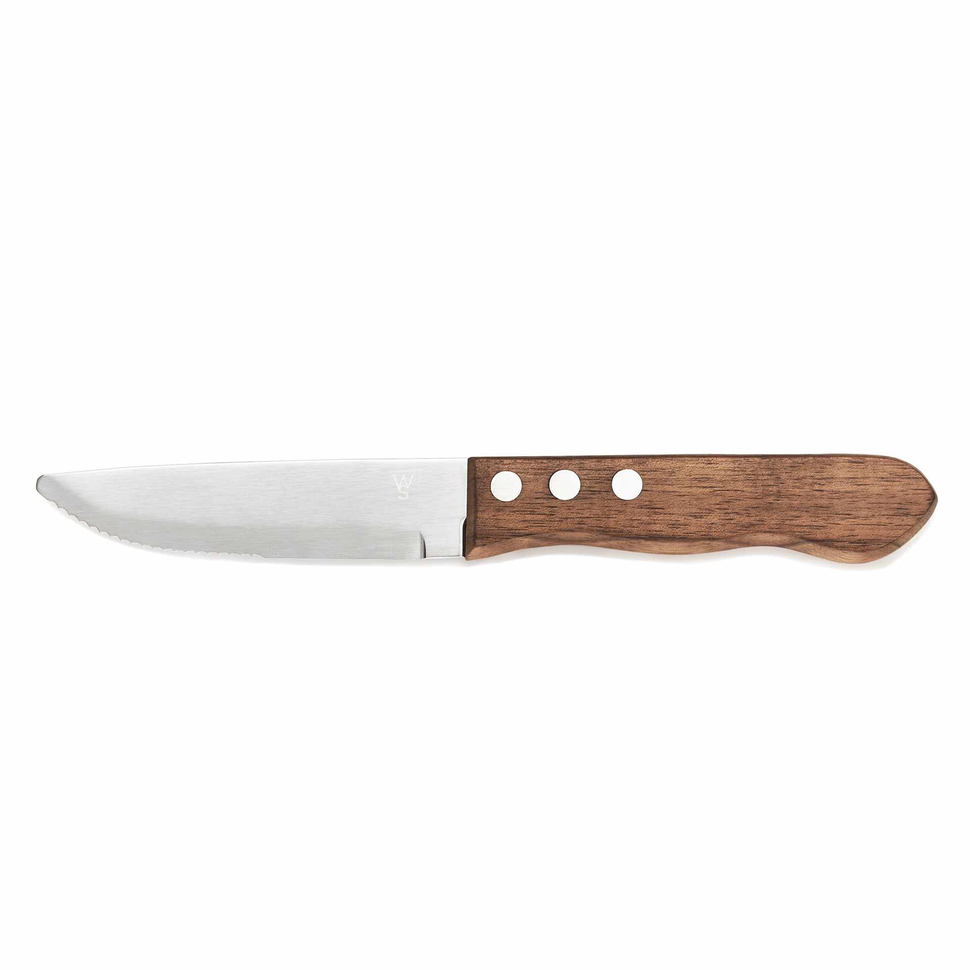 Steakmesser - Pakkaholzgriff - Chromstahl 13/0 / Pakkaholz