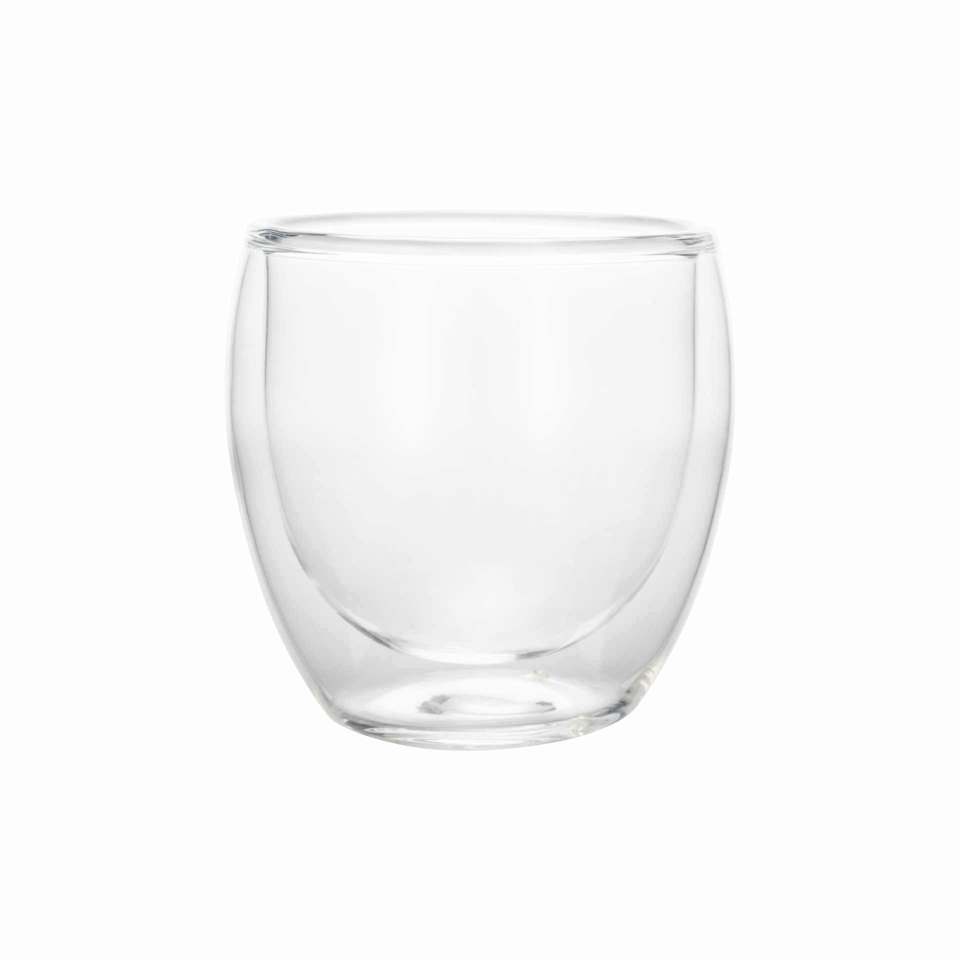 Cappuccino-Set - Serie Curved - Höhe 11,0 cm - Ø 9,0 cm - Inhalt 0,3 l - Borosilikatglas