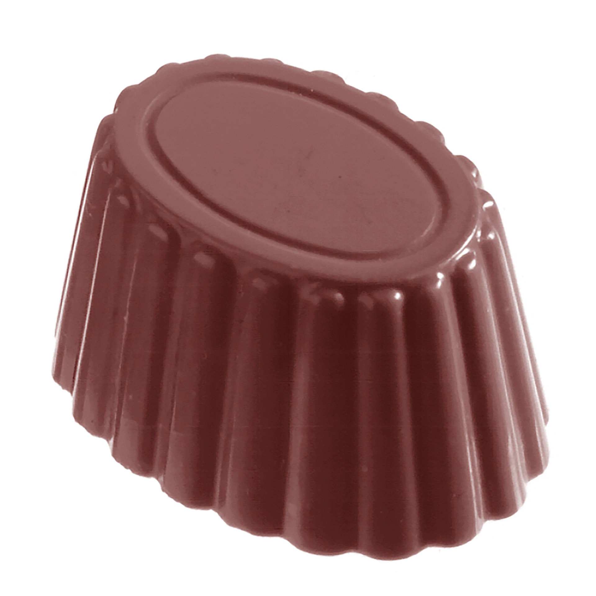 Schokoladen-Form - Tasse oval - Abm. 27,5 x 13,5 x 2,4 cm - Polycarbonat - 421003-C