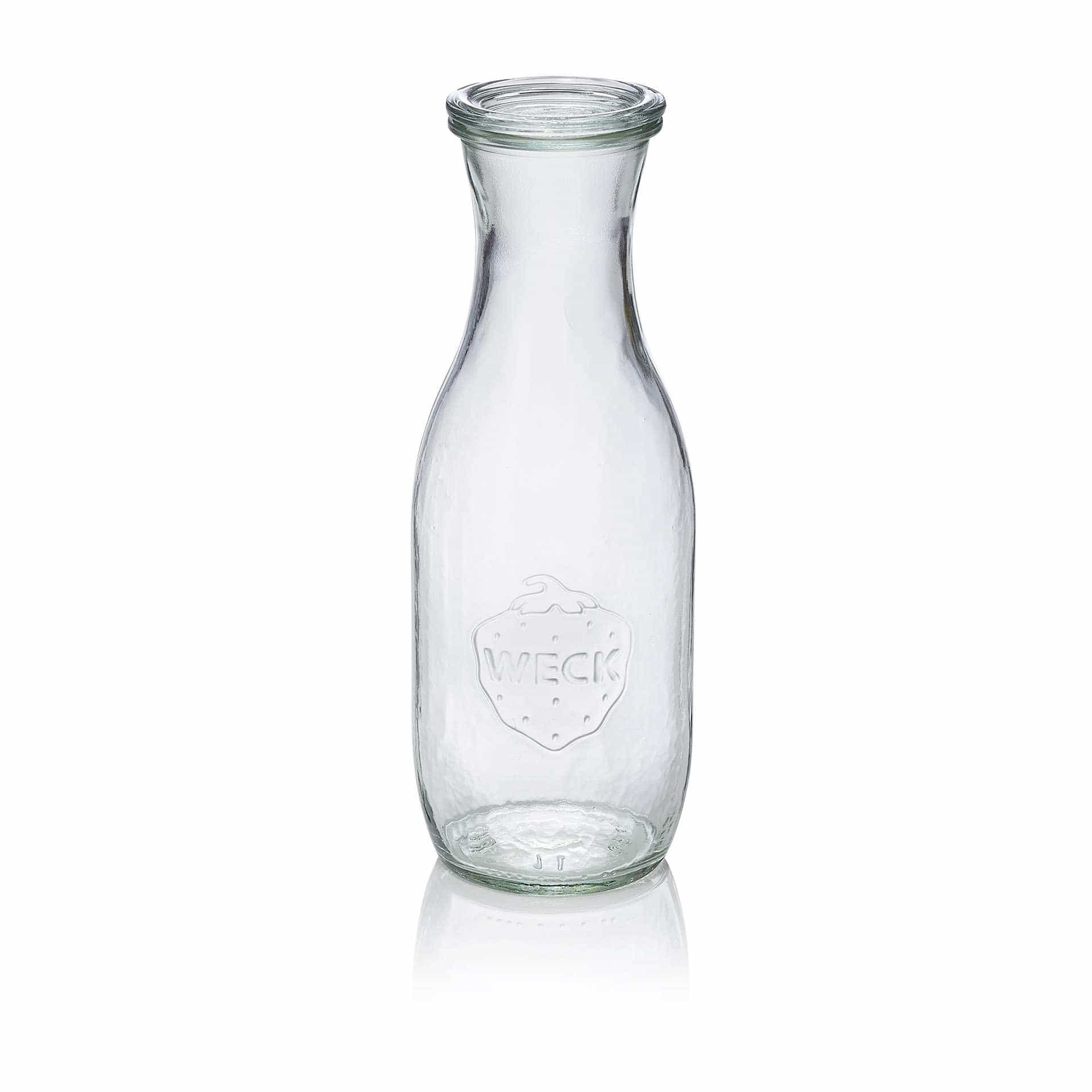 Saftflasche - Set á 6 Stück - Serie Bottle - Abm. 25,0 cm - Ø oben / unten 6,0 / 9,2 cm - Inhalt 1,062 l - Glas - 766-A