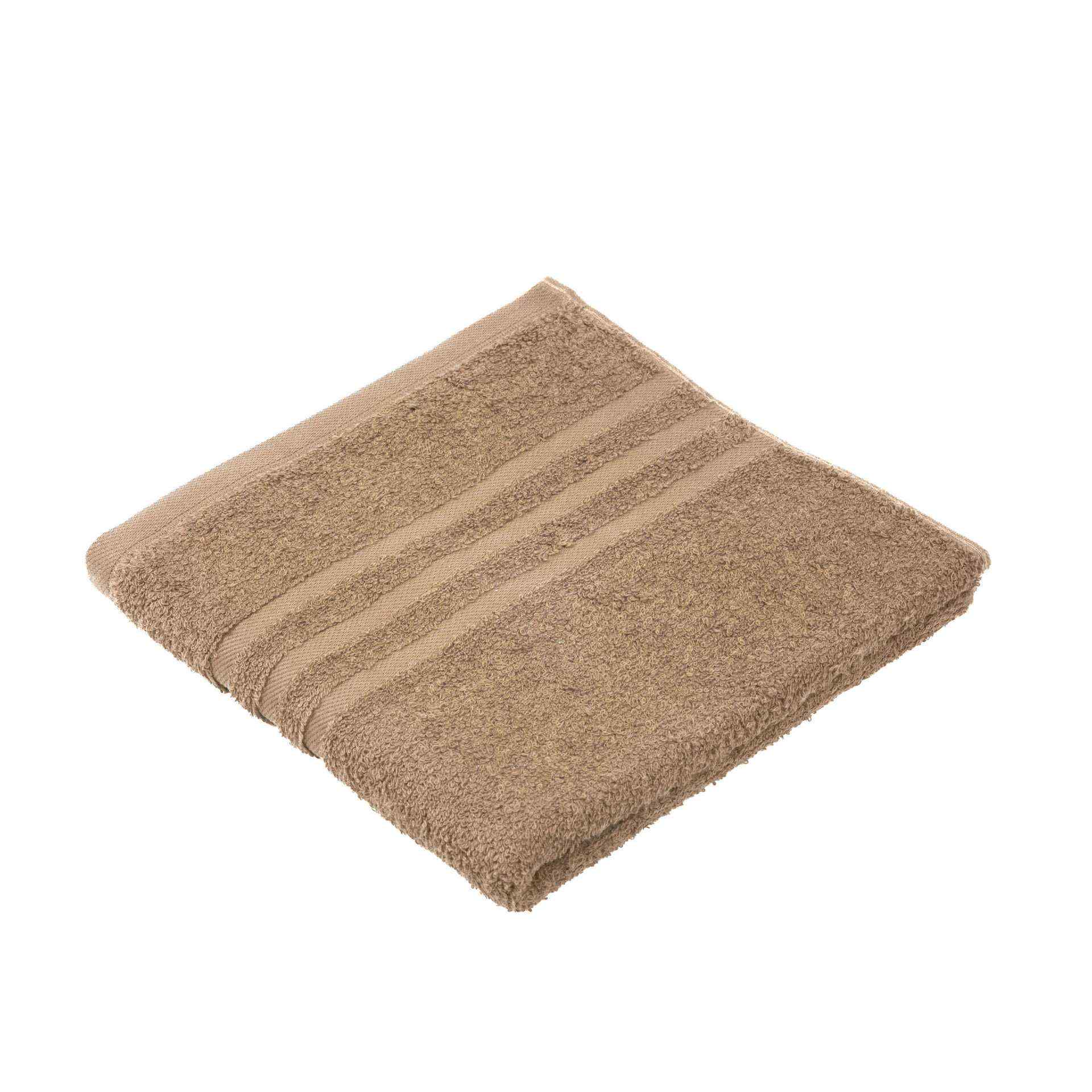 Handtuch - 4-seitig gesäumt - Serie SYLT - cappuccino - Abm. 50 x 100 cm - Baumwolle - 7881-75-4-D
