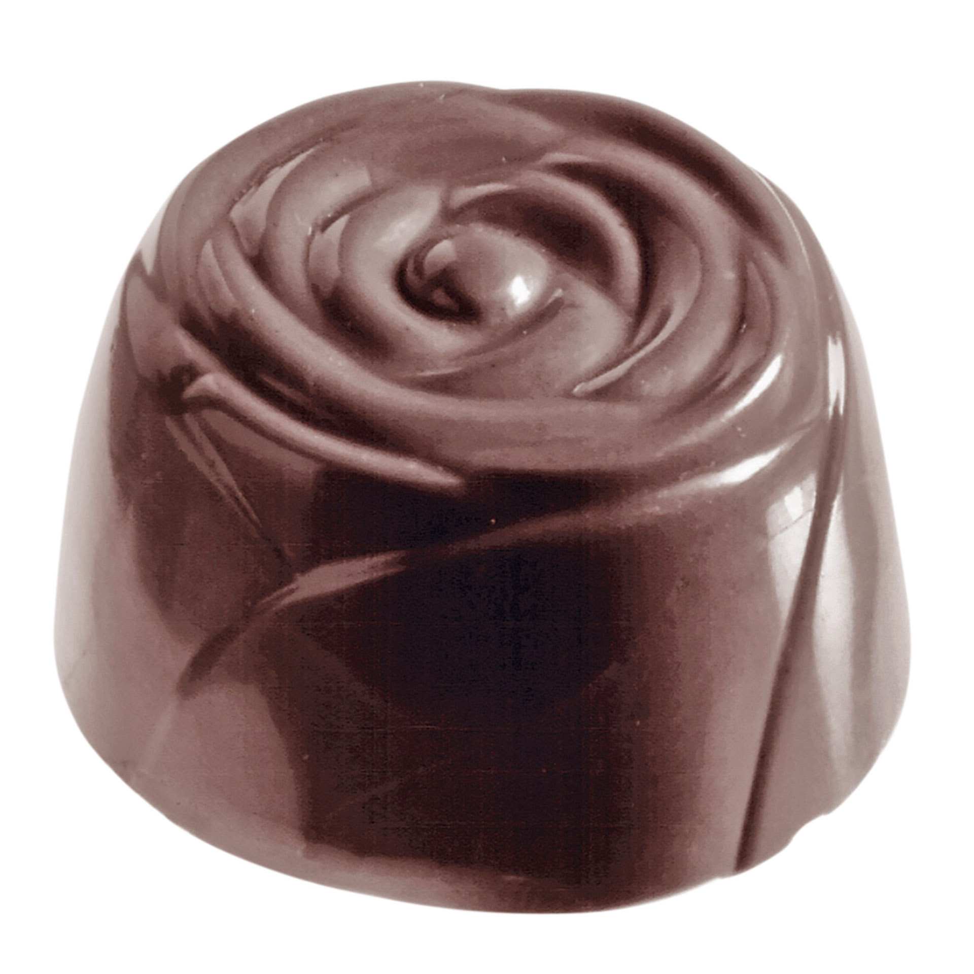 Schokoladen-Form - Rose - Abm. 27,5 x 13,5 x 2,4 cm - Polycarbonat - 421033-C