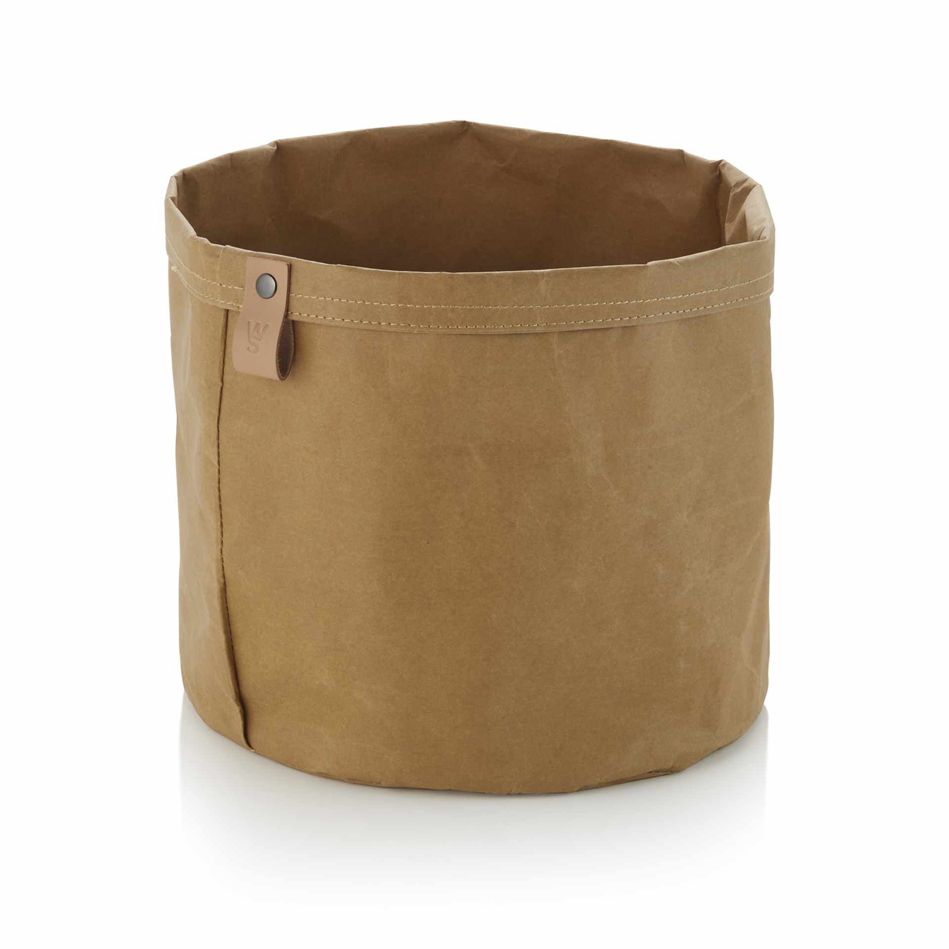 Brottasche - Serie Craft & Crumble - khaki - Höhe 24,0 cm - Ø 24,0 cm - Kraftpaper