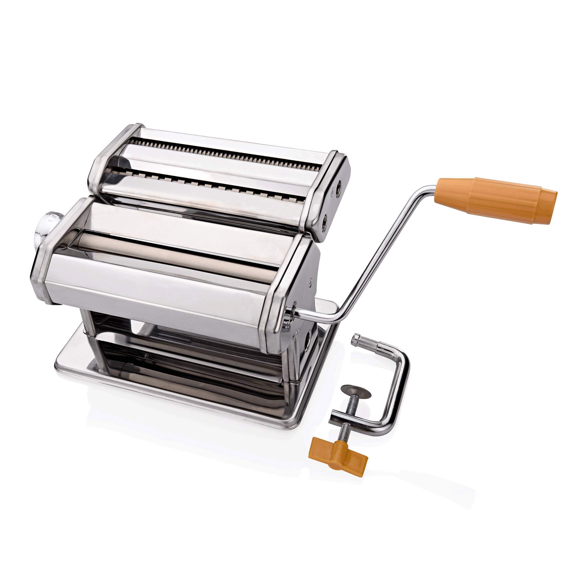 Pastamaschine - mit Tischhalterung - Abm. 20 x 21 x 14 cm - verchromt - 1684000-A