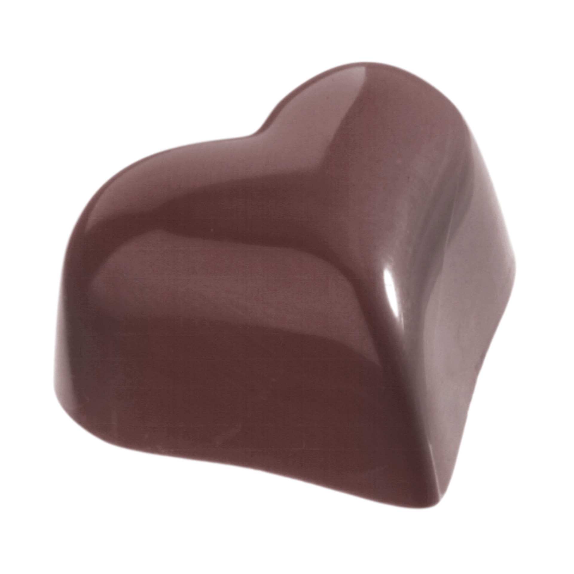 Schokoladen-Form - kleines Herz - Abm. 27,5 x 13,5 x 2,4 cm - Polycarbonat - 421526-C
