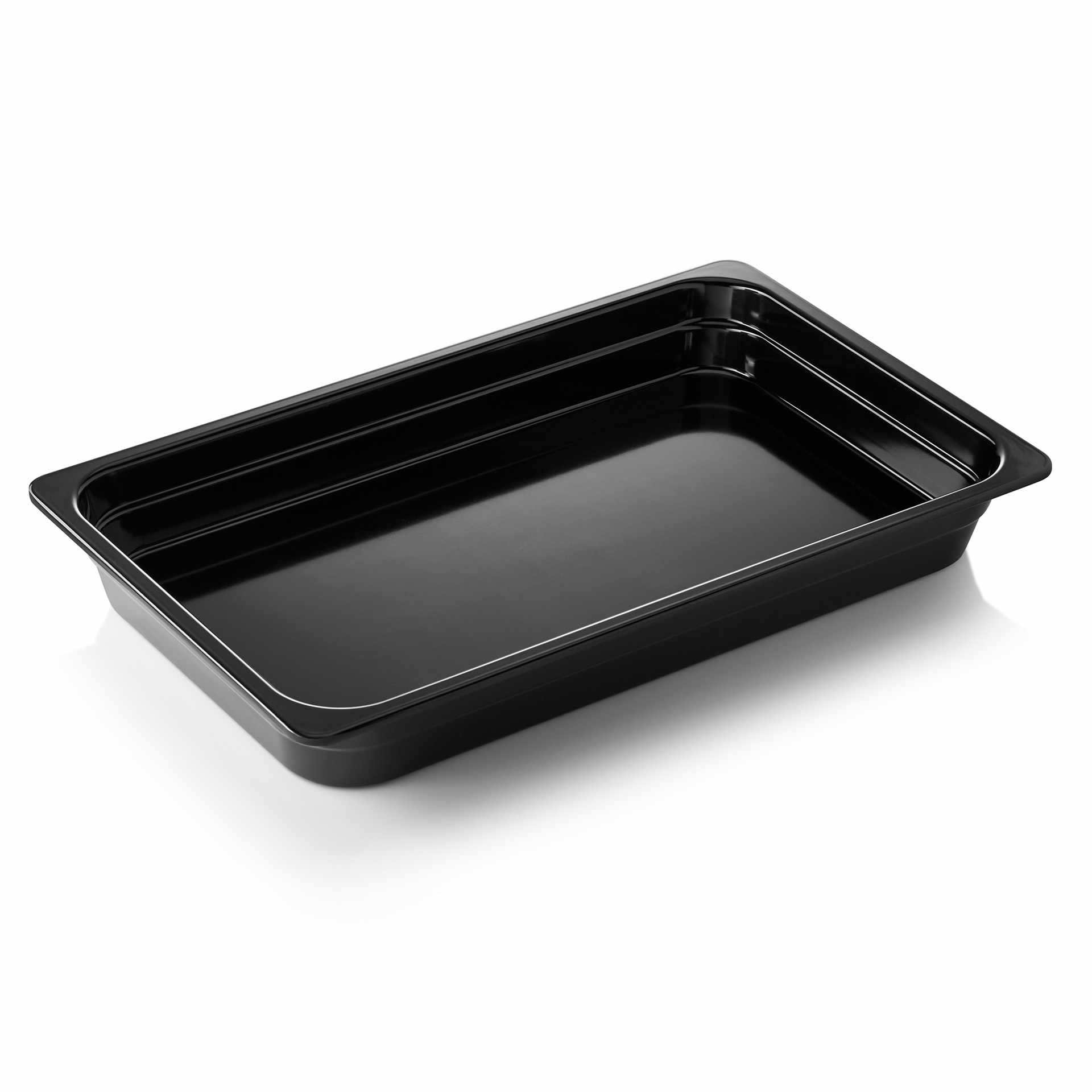 GN-Behälter - Serie GN 65 Black - schwarz - Inhalt 9,0 l - GN 1/1 (530 x 325 mm) - Melamin