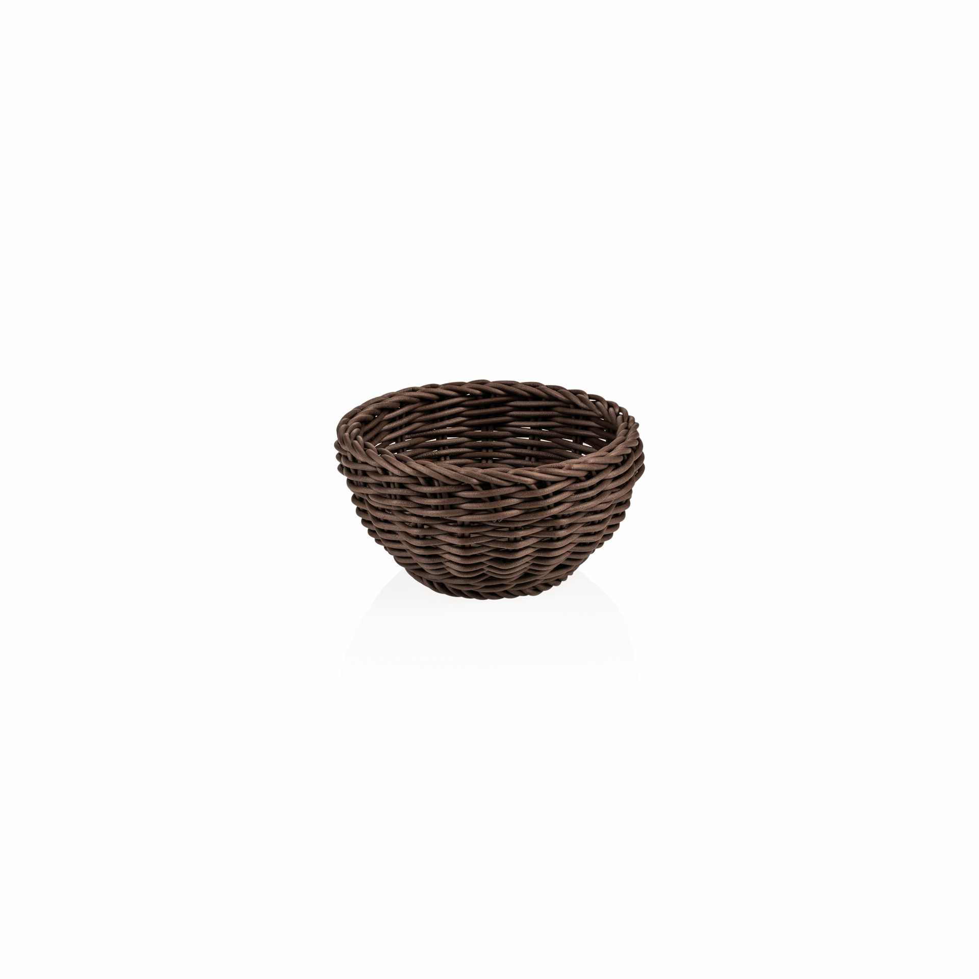 Korb - braun - Höhe 8,0 cm - Ø 16 cm - Polypropylen - 5074116-A