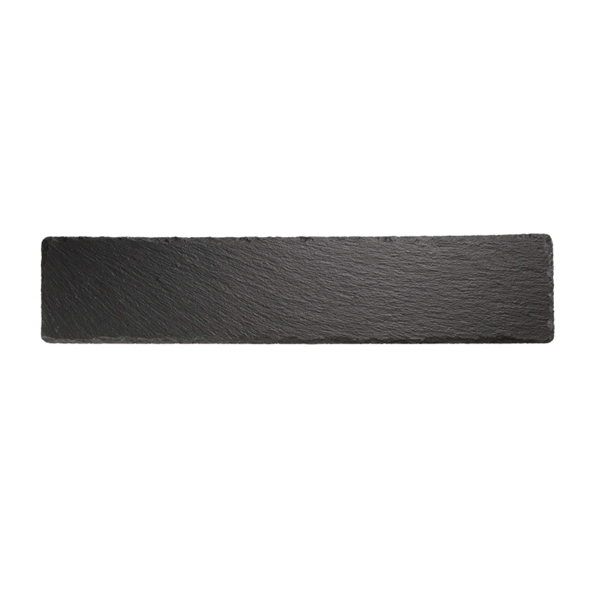 Naturschieferplatte - hervorragende Kältespeicherung - schwarz - lang - Abm. 47 x 10 cm - Naturschiefer - 945-B