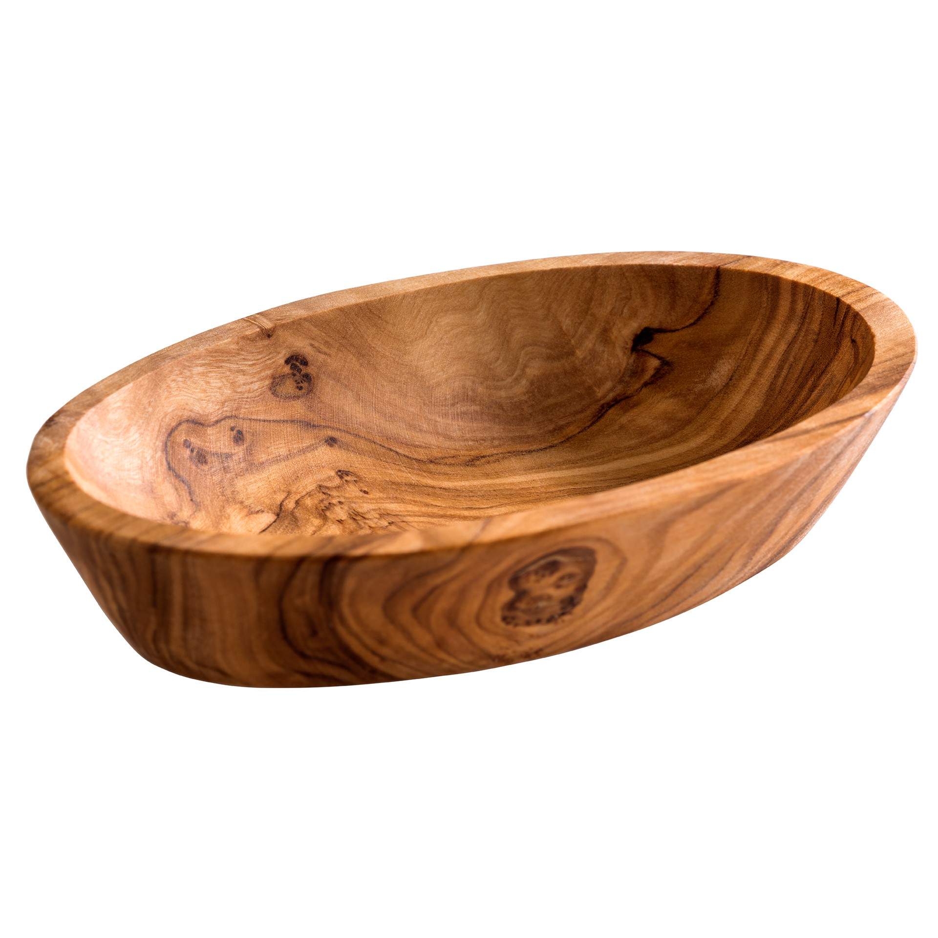 Schale - Serie Olive - natur - oval - Abm. 12,0 x 7,5 x 2,5 cm - Inhalt 0,05 l - Holz - 843-B