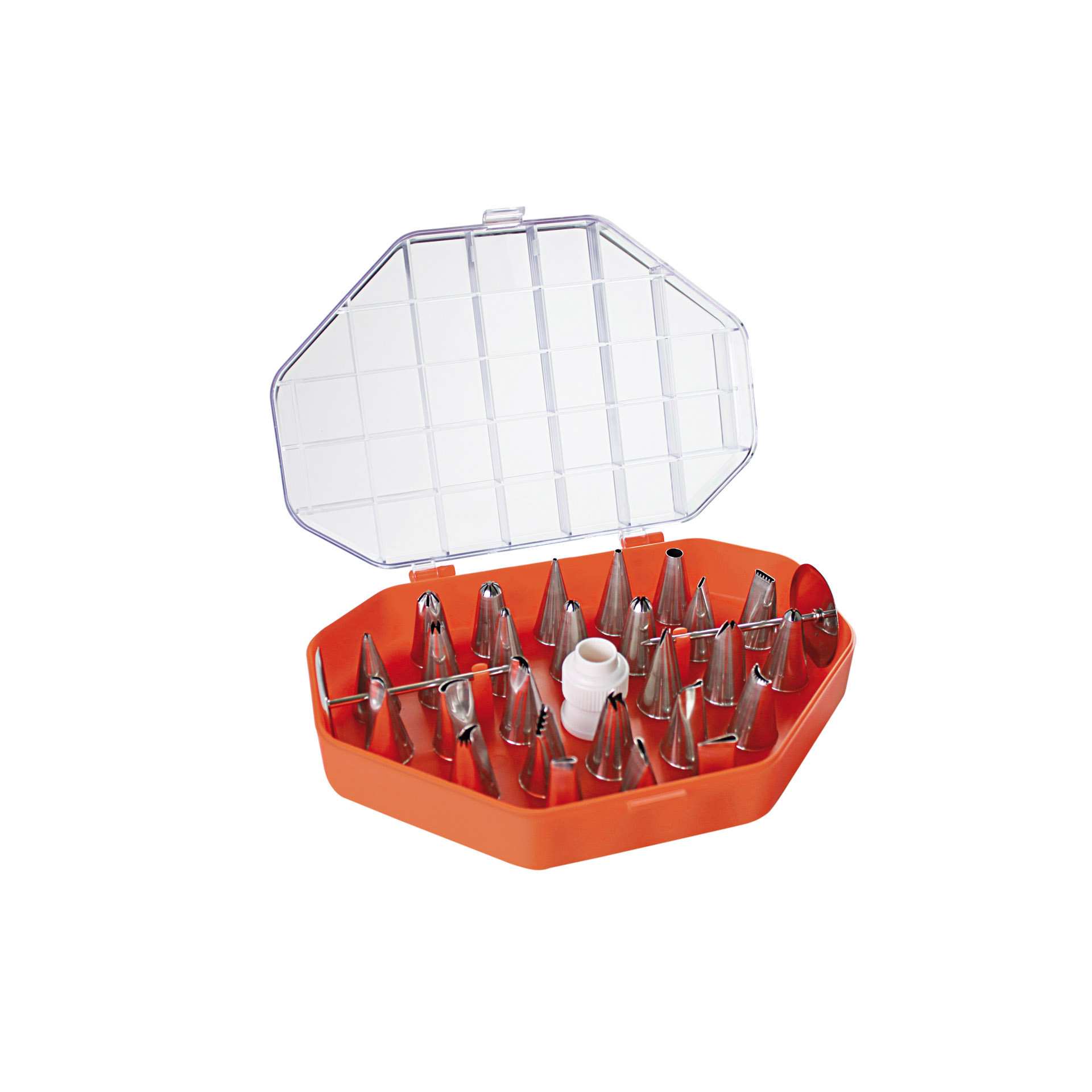 Spritztüllen - 29-teilig - Abm. 16,0 x 13,0 x 5,0 cm - Edelstahl - 197033-C