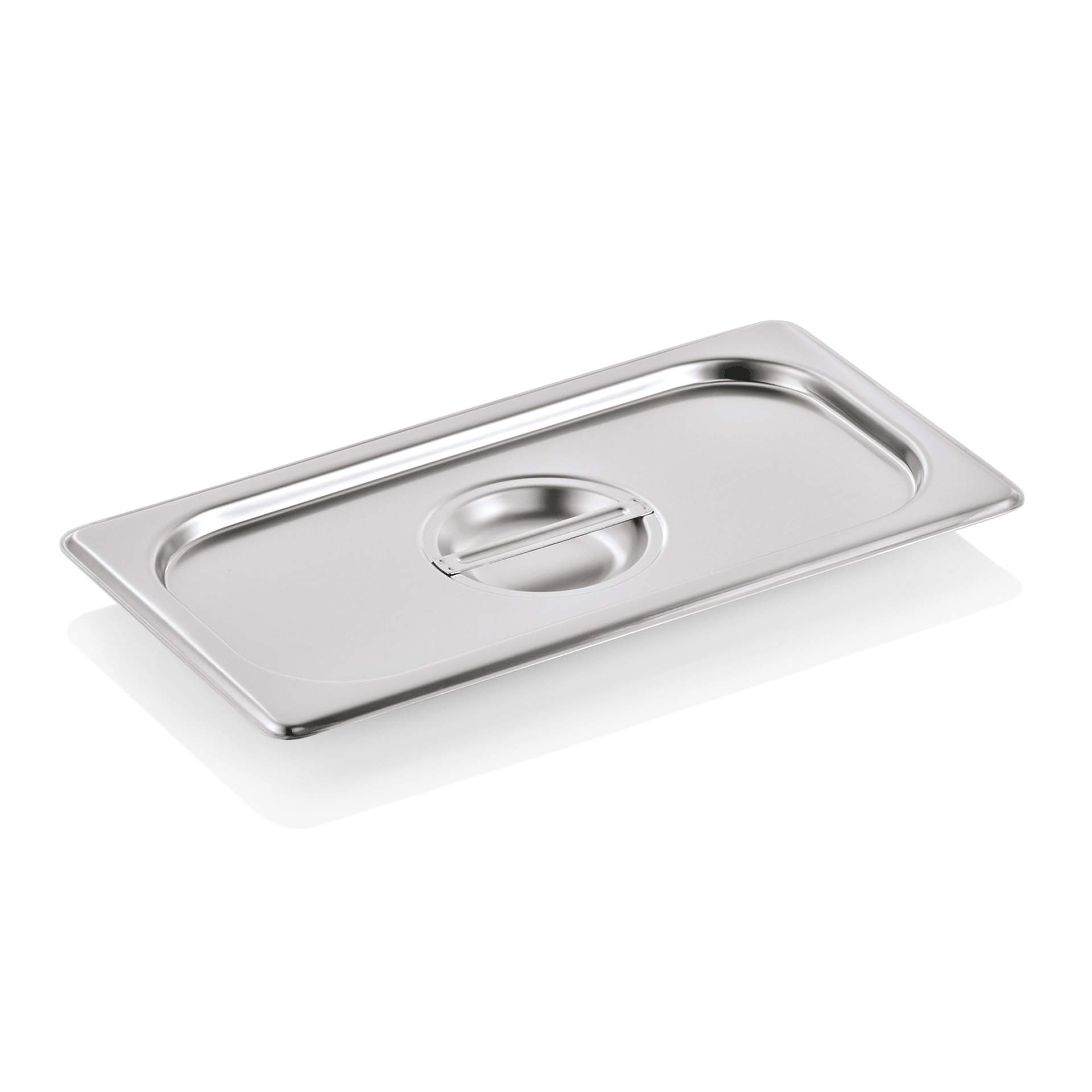 GN-Deckel - ohne Löffeleinschnitt - Serie 90 - GN 1/3 (325 x 176 mm) - Edelstahl - 9013001-A