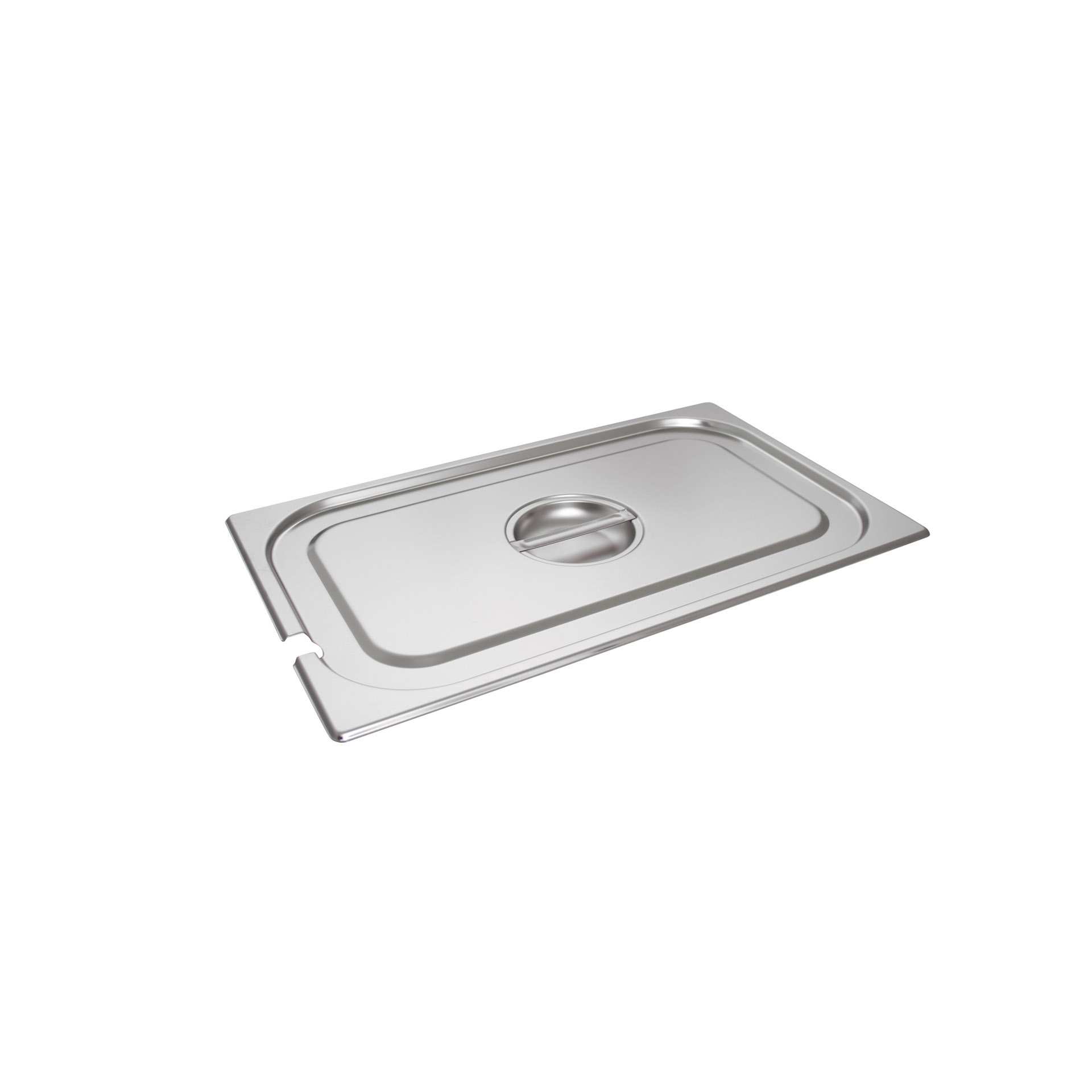 GN-Deckel - mit Löffelaussparung - Abm. 53,0 x 32,5 x 2,5 cm - GN 1/1 (530 x 325 mm) - Edelstahl - 530207-C