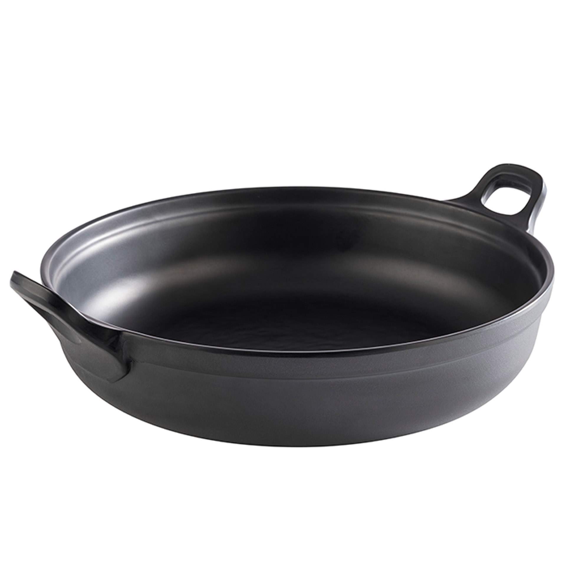 Schale - mit Antirutsch-Füßchen - Serie Padella - schwarz - Höhe 9,0 cm - Ø 28 cm - Inhalt 3,0 l - Melamin - 85151-B