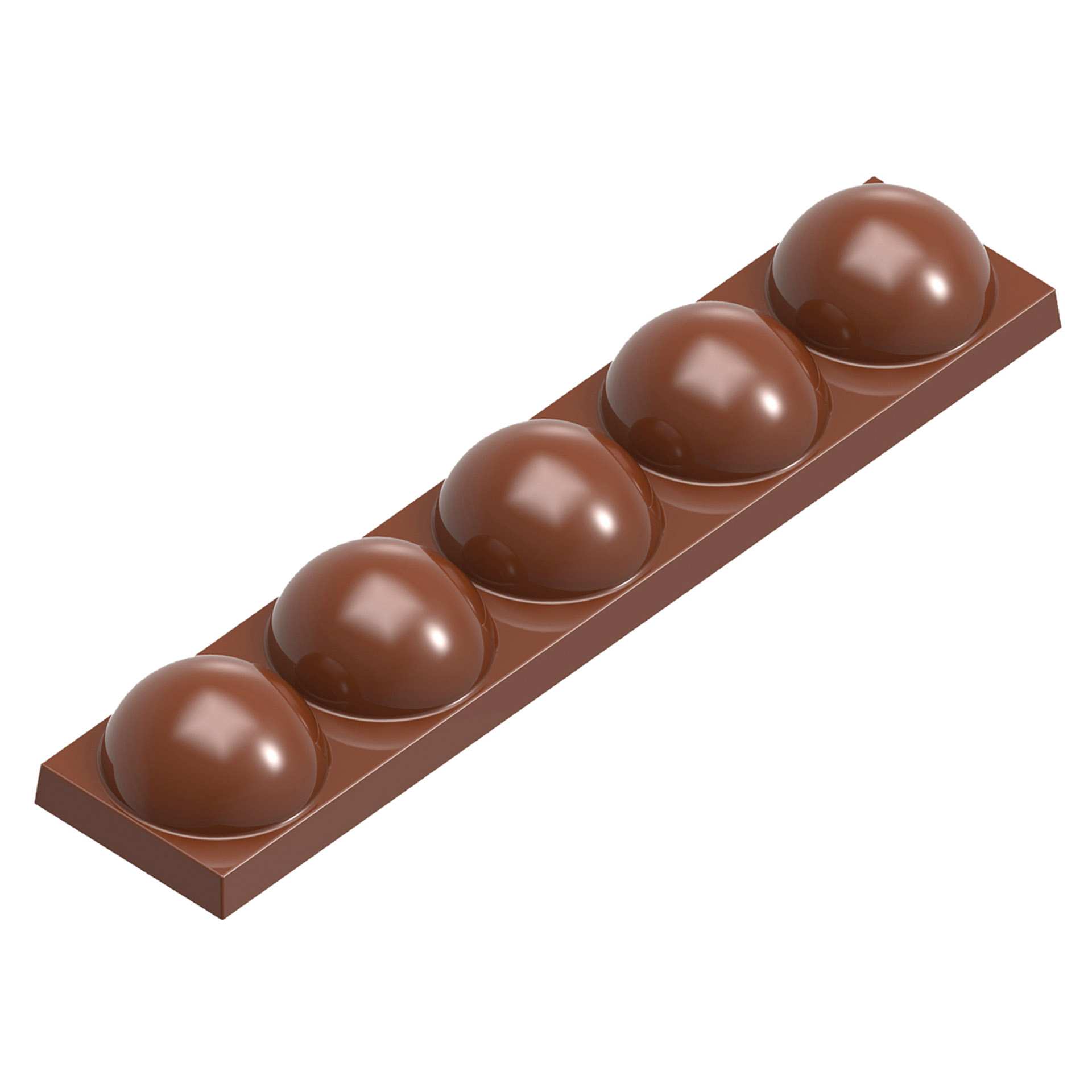 Schokoladen-Form - Kevin Kugel - Abm. 27,5 x 13,5 x 2,4 cm - Polycarbonat - 421854-C