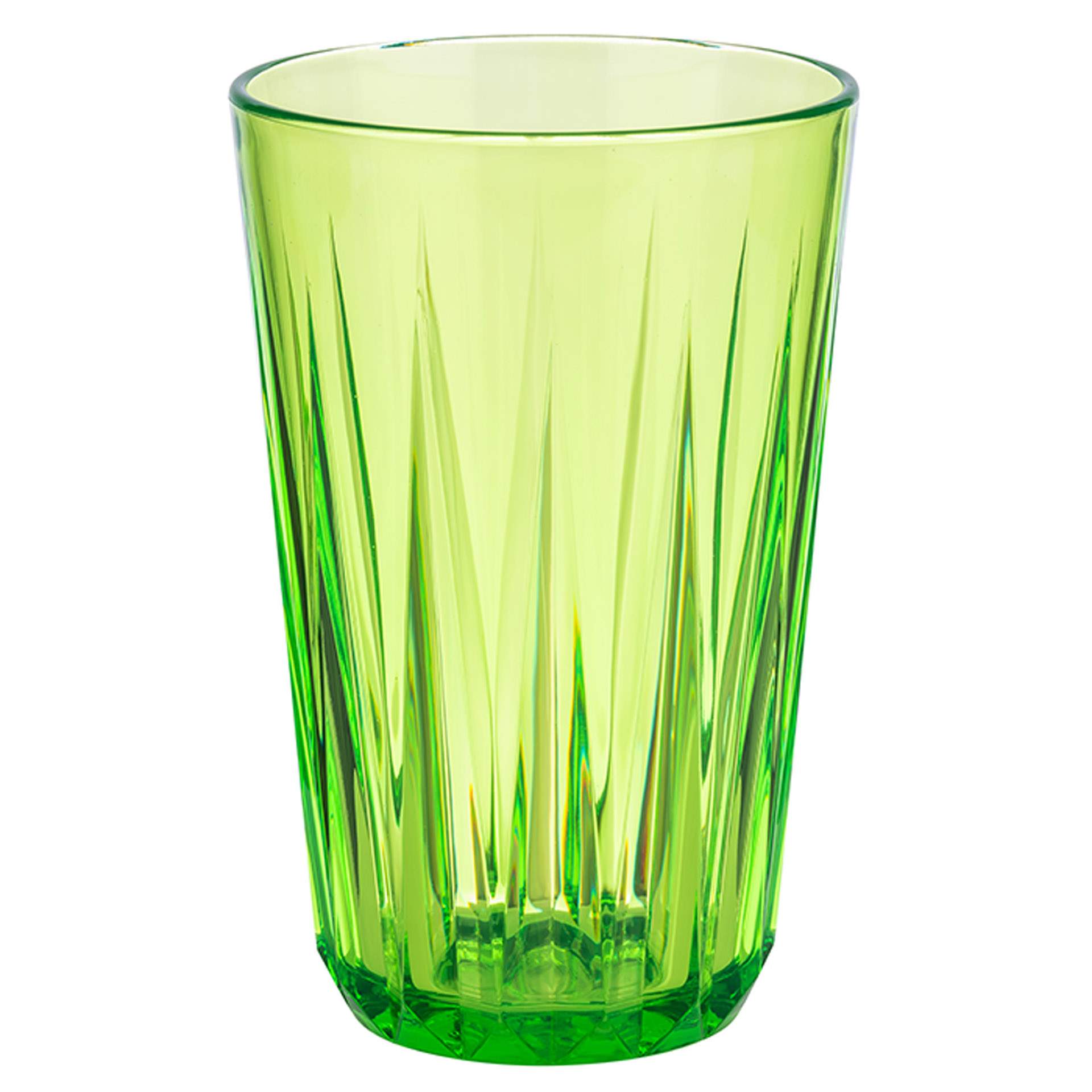 Trinkbecher - Serie Crystal - grün - Höhe 12,5 cm - Ø 8,0 cm - Inhalt 0,30 l - Tritan - 10535-B