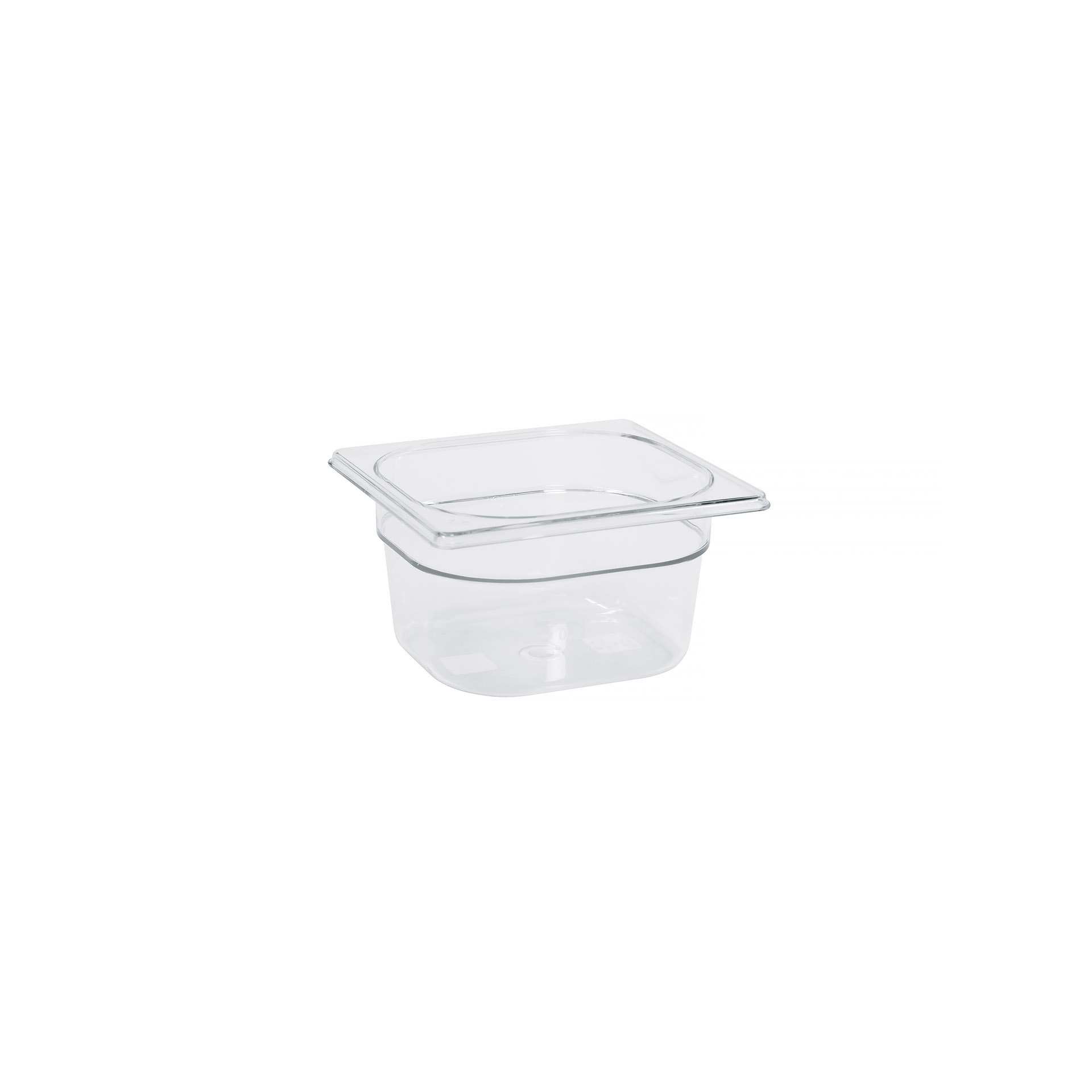GN-Behälter - Abm. 17,6 x 16,2 x 10,0 cm - Inhalt 1,6 l - GN 1/6 (176 x 162 mm) - 100 mm - Polycarbonat - 530141-C