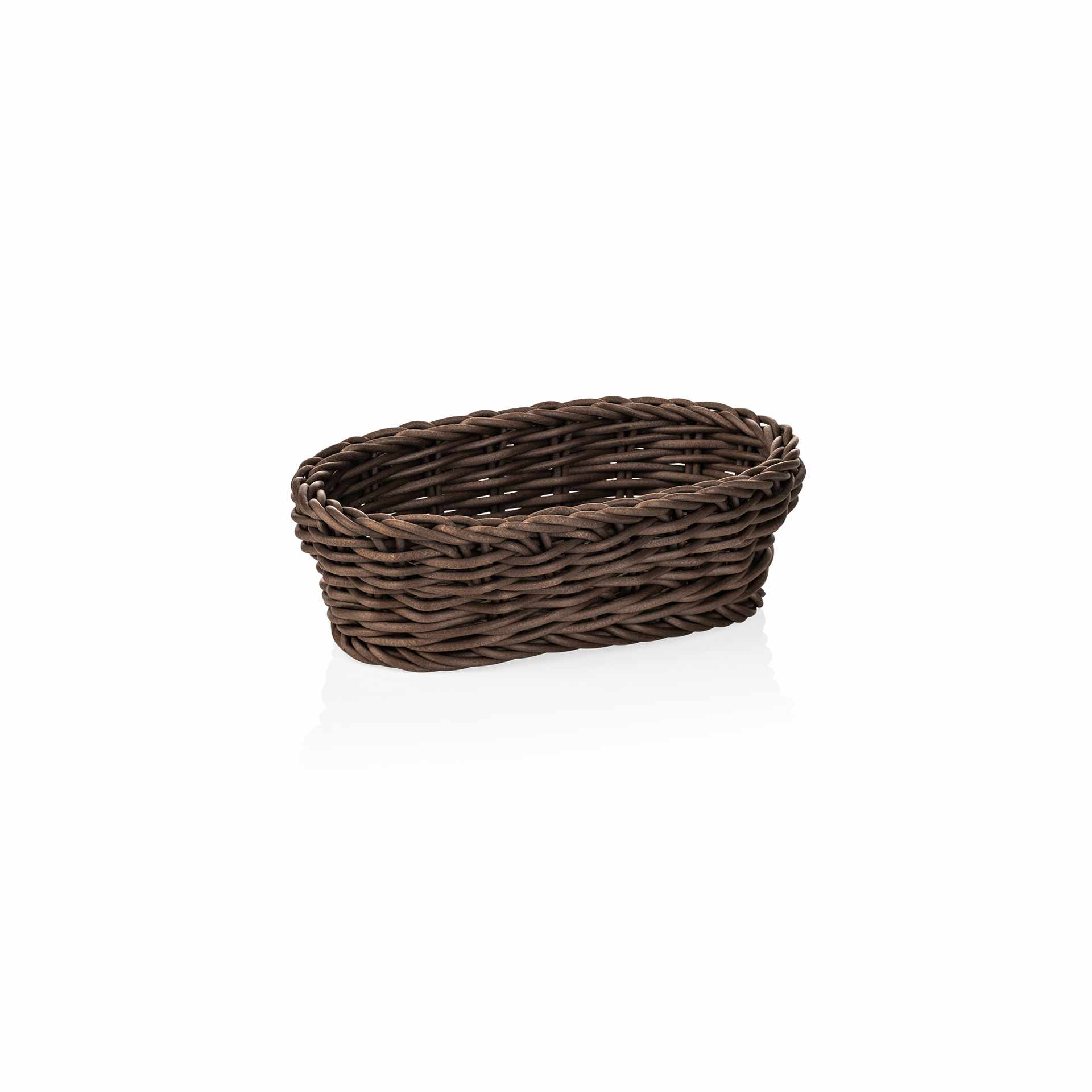 Korb - braun - Abm. 19 x 12 x 6 cm - Polypropylen - 5073119-A