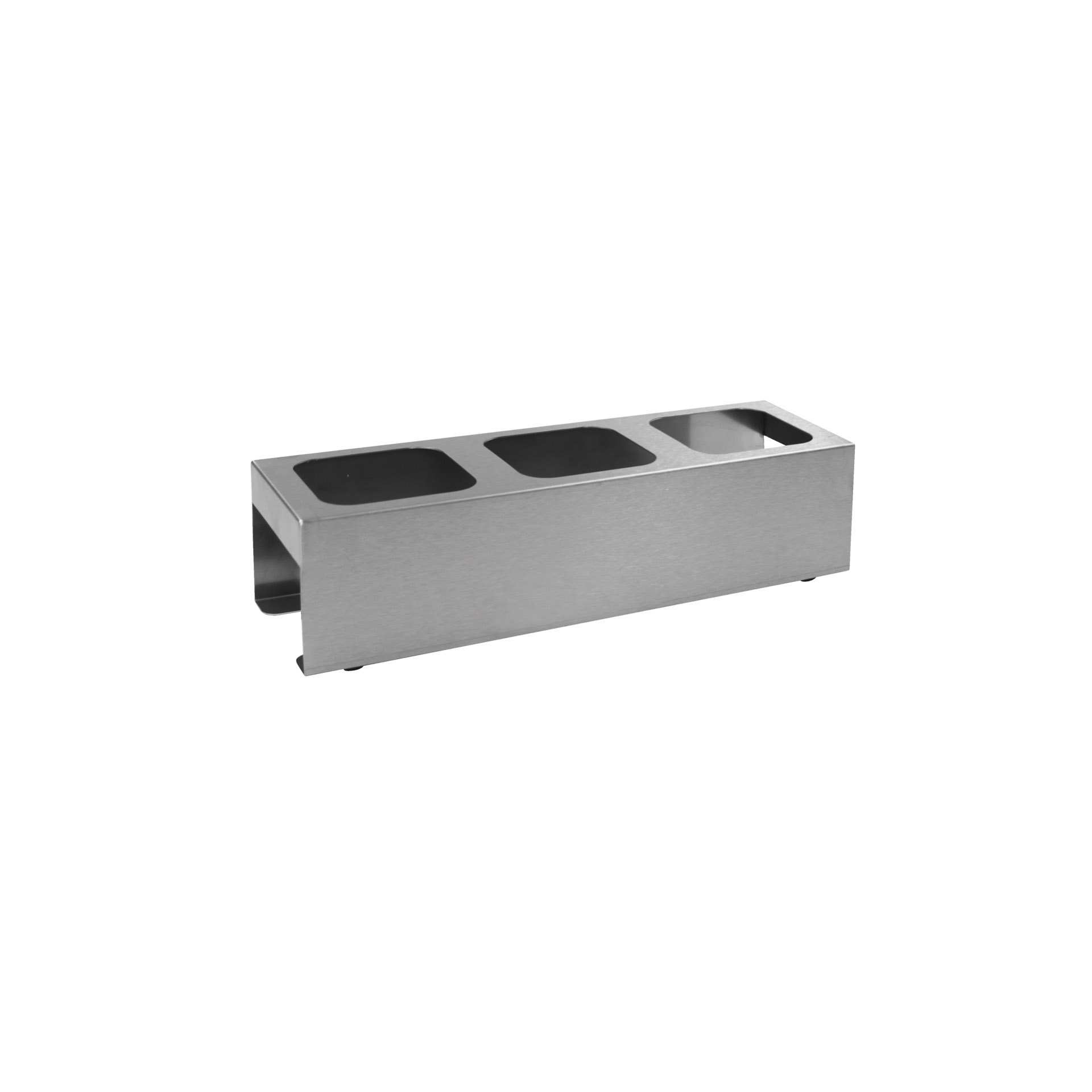Ständer - für Druckknopf-Dosierspender - Abm. 40,0 x 13,0 x 10,0 cm - Edelstahl - 152991-C