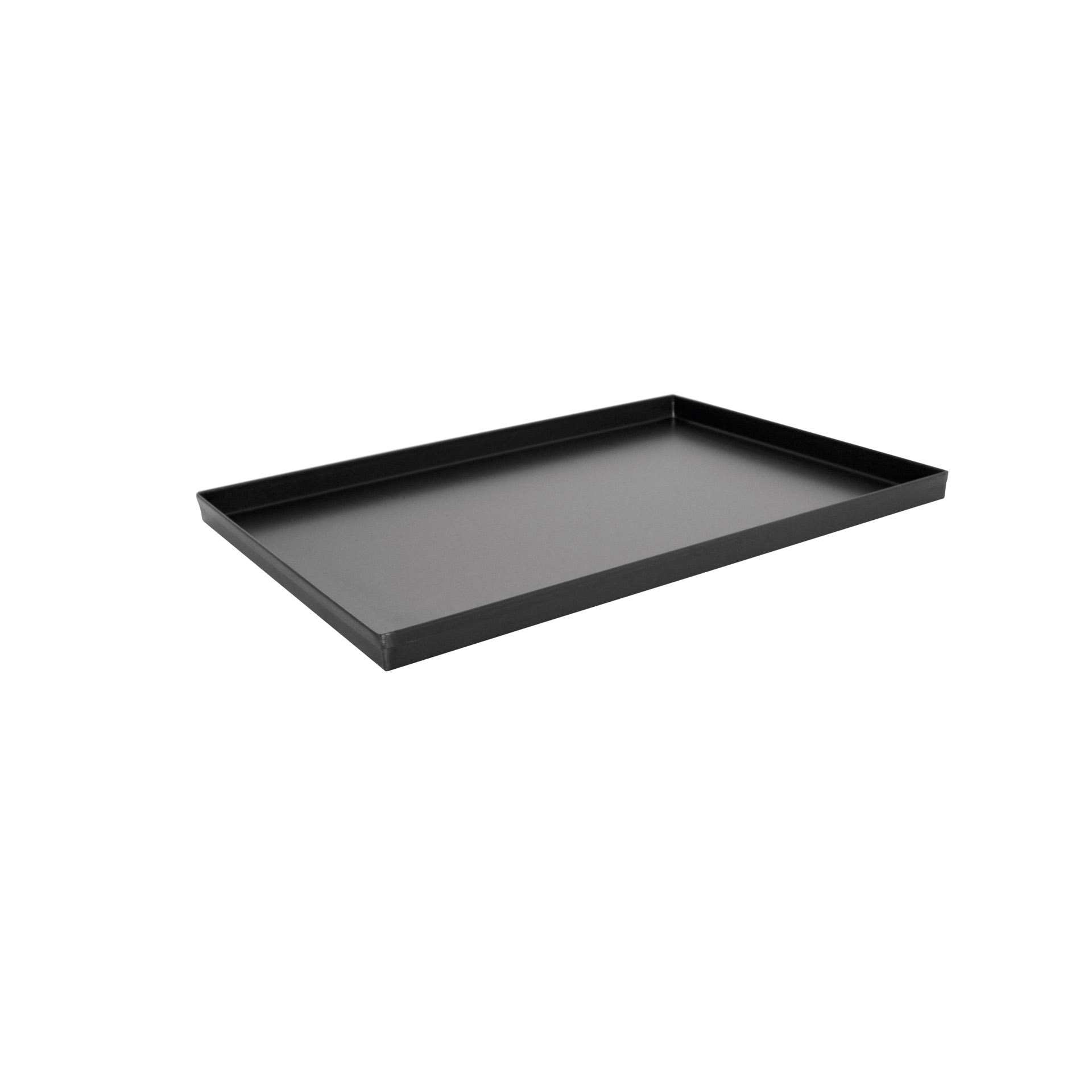 Pizzablech - rechteckig - Abm. 45,5 x 34,0 x 2,5 cm - Blaublech - 997901-C