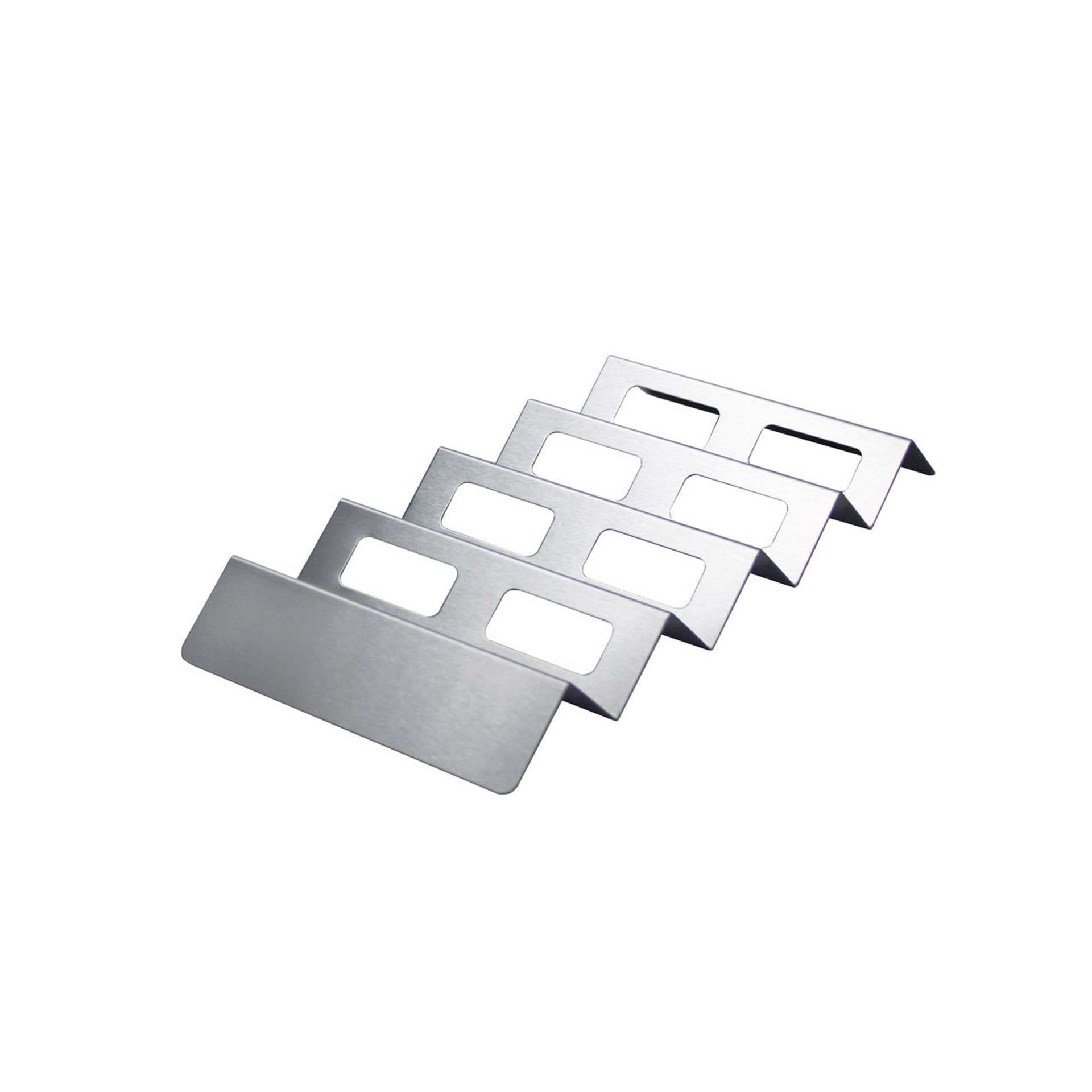 Snack-Verkaufsständer - Wellen/Etagen: 4 - Abm. 37,0 x 17,5 x 3,5 cm - Edelstahl - 154066-C