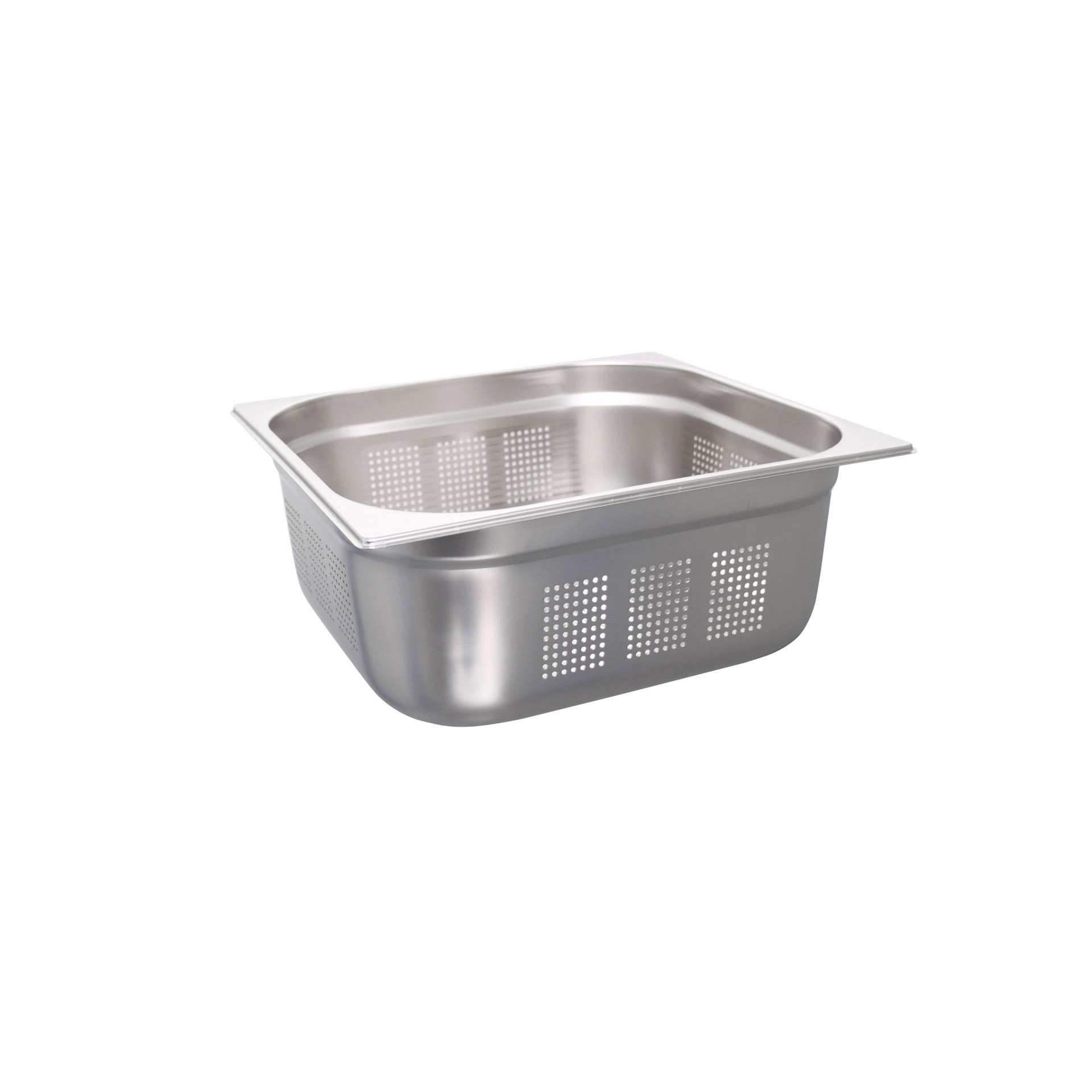 GN-Behälter - gelocht - Abm. 35,4 x 32,5 x 15,0 cm - Inhalt 12,0 l - GN 2/3 (354 x 325 mm) - 150 mm - Edelstahl - 530312-C