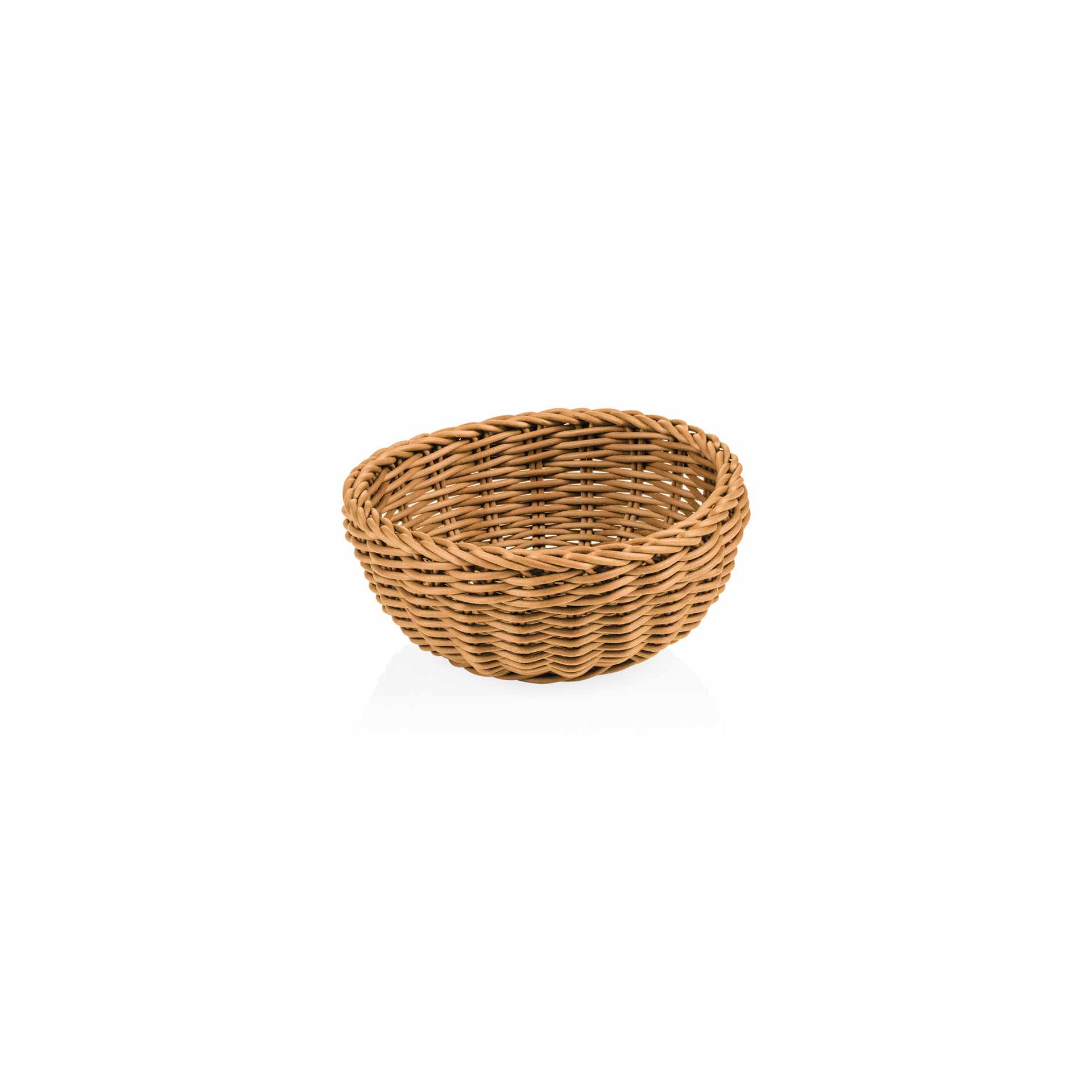 Korb - beige - Höhe 8,0 cm - Ø 20 cm - Polypropylen - 5074220-A