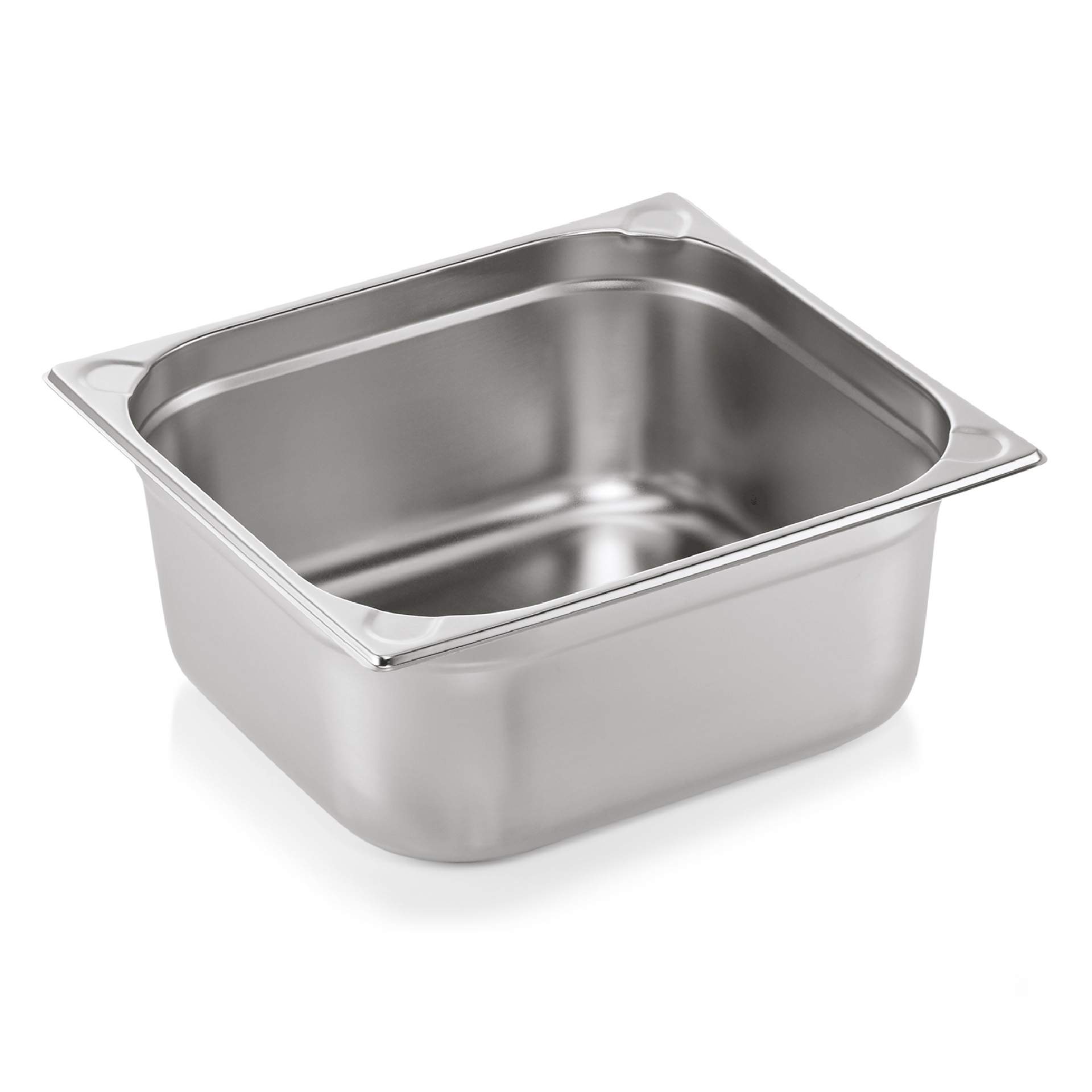 GN-Behälter - mit U-Profil-Ecken - GN 2/3 - 150 mm - Inhalt 13,0 l - Serie 76 - Chromnickelstahl - 7623150-A