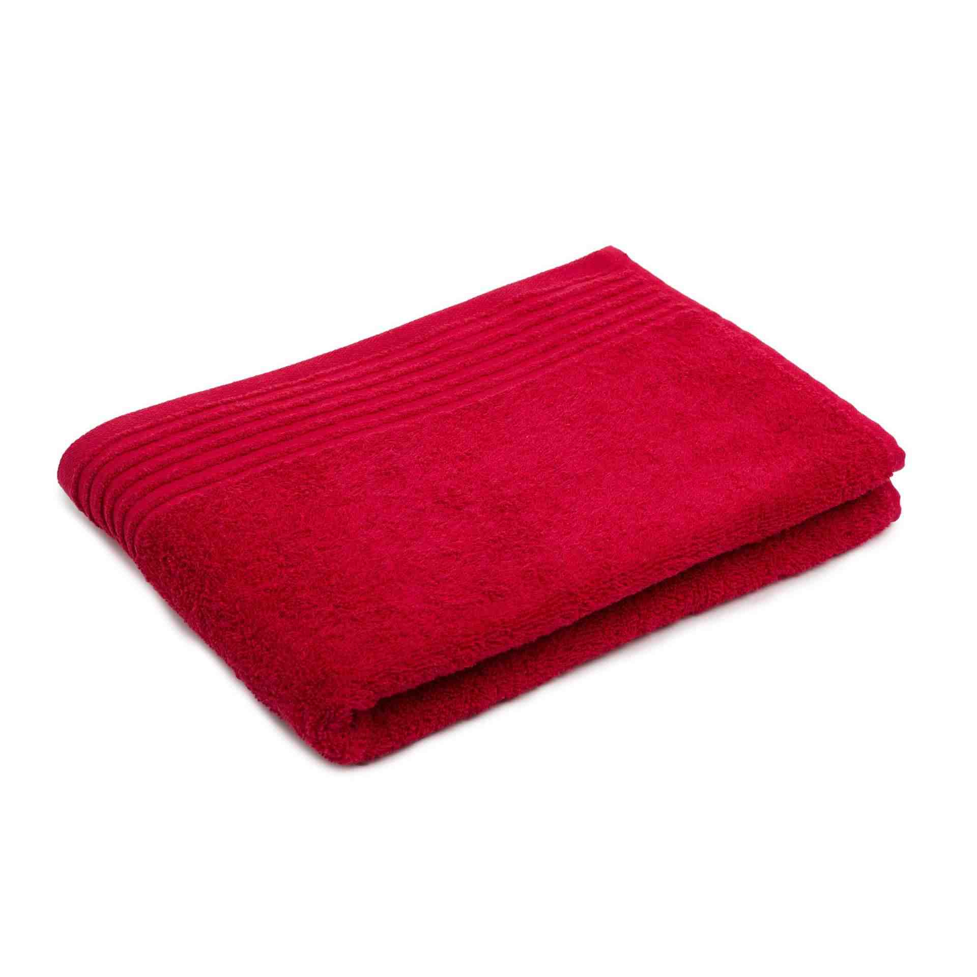 Duschtuch - Serie Frottier-Hamburg - rot - Abm. 70 x 140 cm - Baumwolle - 168-37-5-D