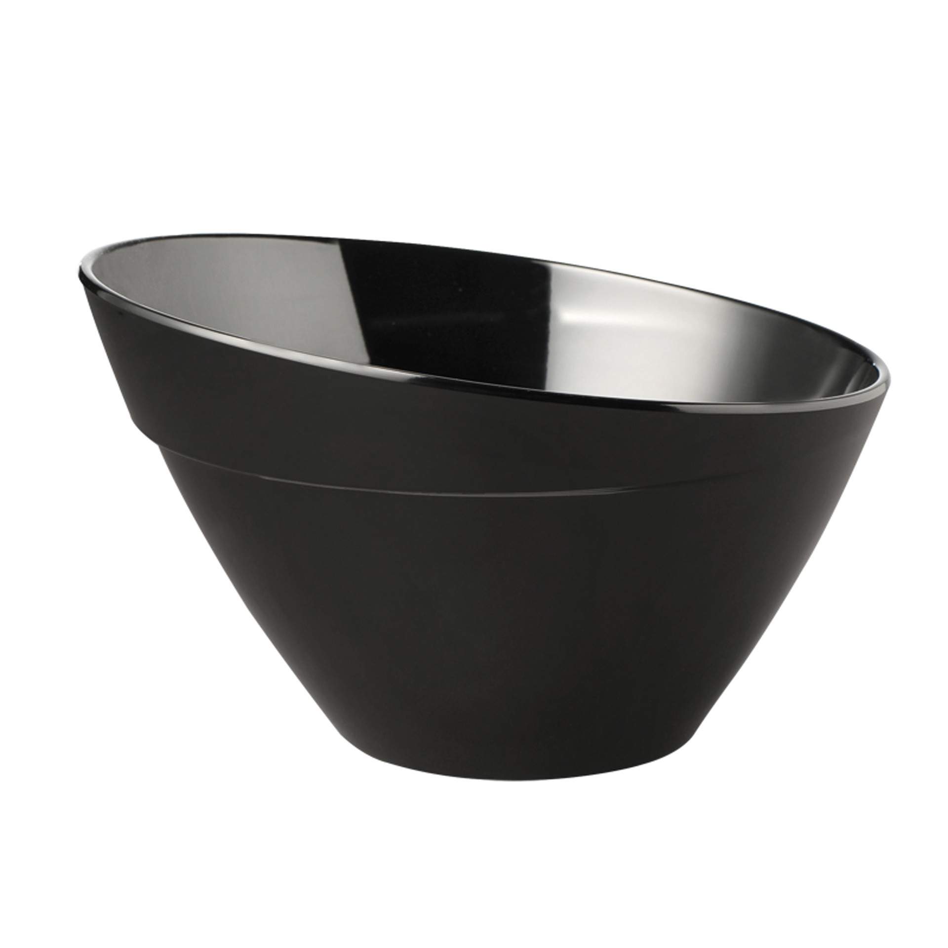 Schale - stabiler Stand - Serie Balance - schwarz - Abm. 19,5 cm - Ø 30,0 cm - Inhalt 5,0 l - Melamin - 85043-B