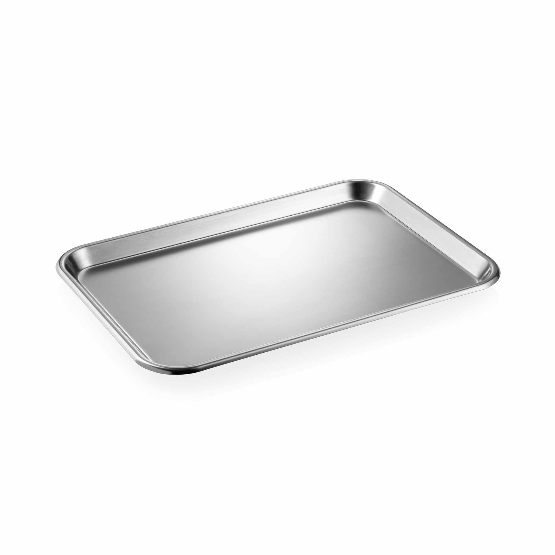 Burgertablett - Abm. 39 x 27 x 2 cm - Chromnickelstahl 18/10
