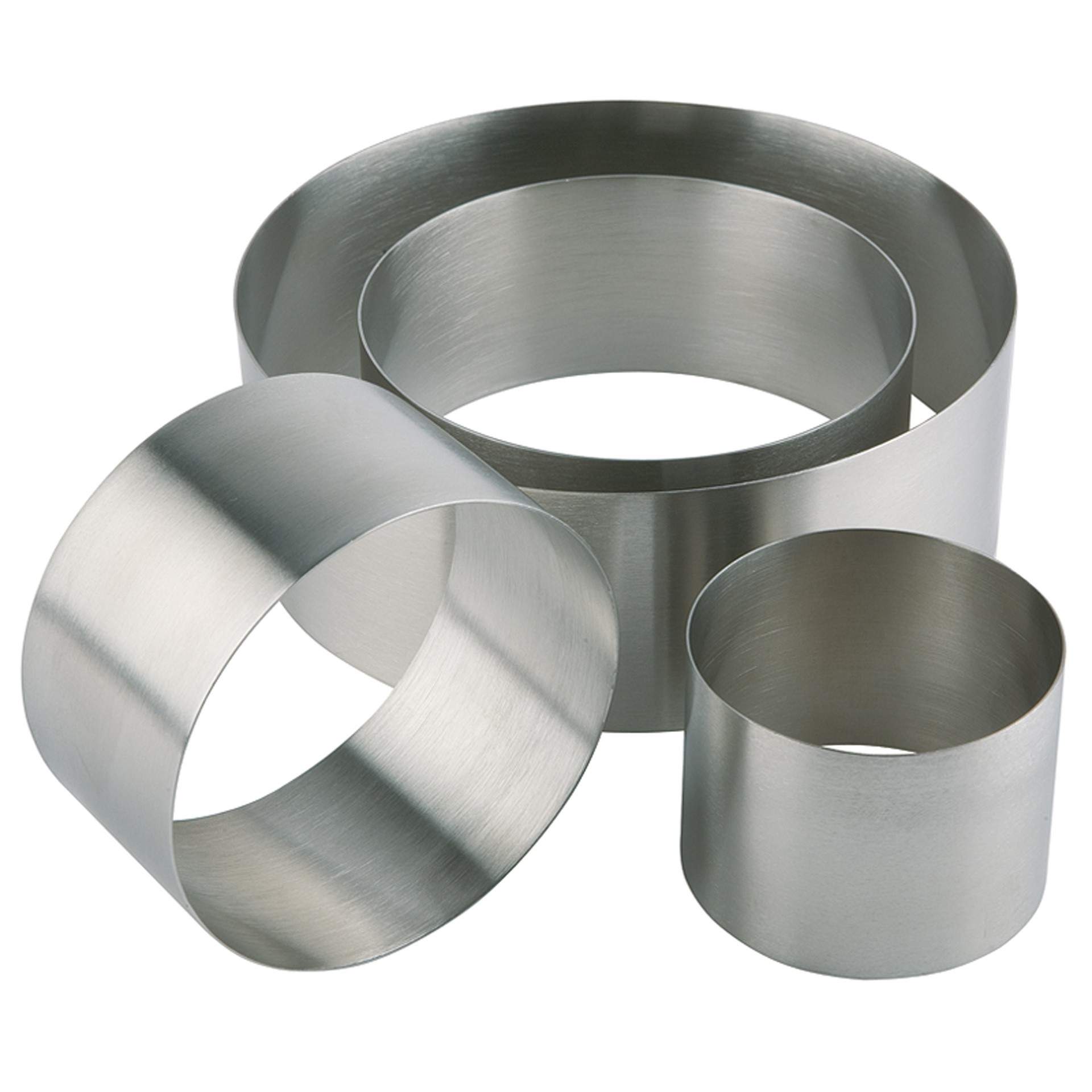 Schaumspeisering - fugenlos - matt - Abm. 4,5 cm - Ø 8,0 cm - Edelstahl - 92-B