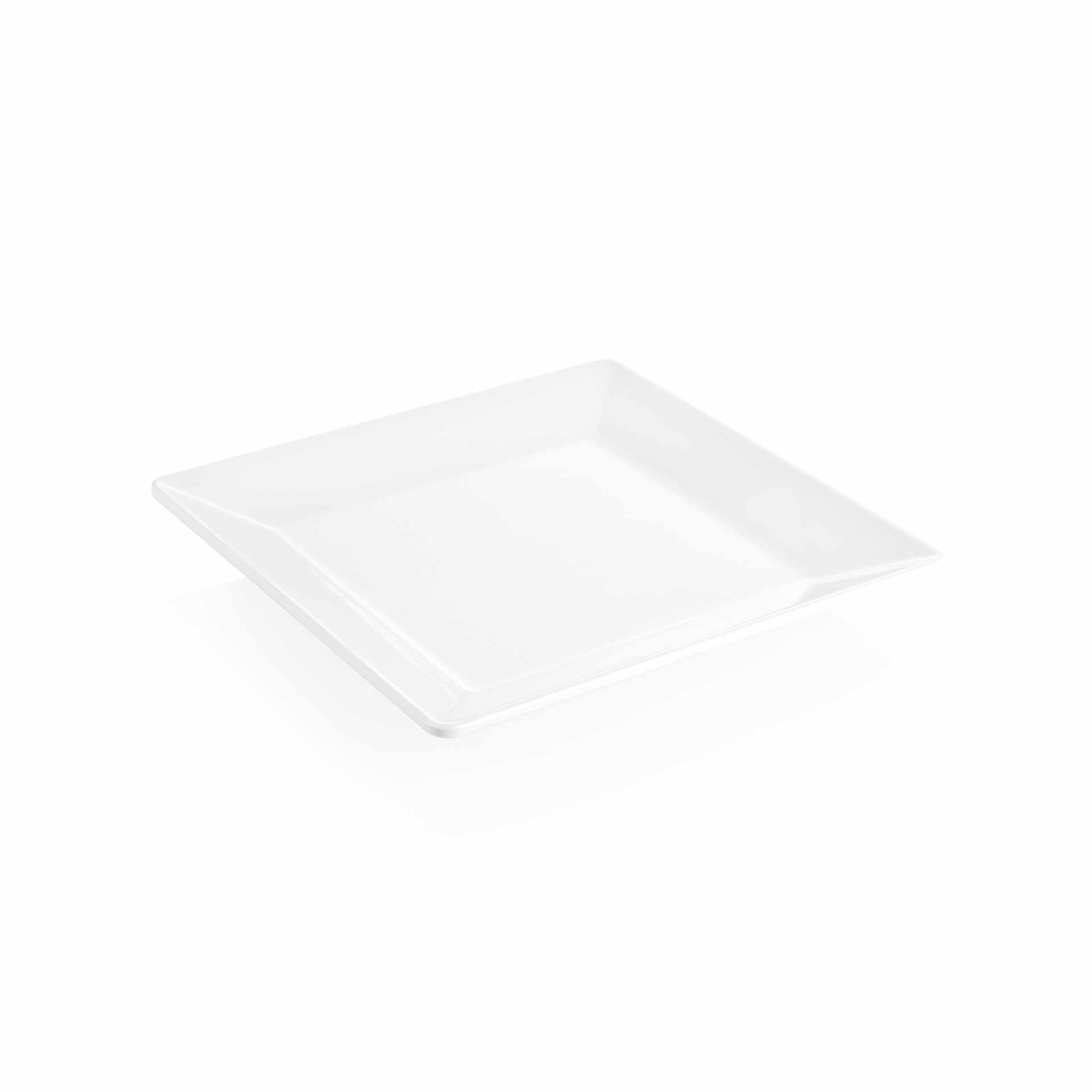 Teller - Serie Day & Night - weiß - Abm. 26 x 26 x 3,5 cm - Melamin