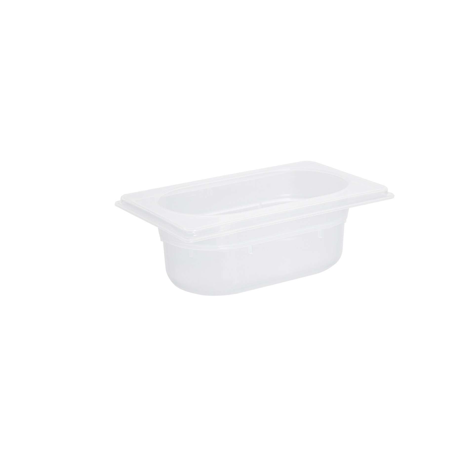 GN-Behälter - Abm. 17,6 x 10,8 x 6,5 cm - Inhalt 0,6 l - GN 1/9 (176 x 108 mm) - 65 mm - Polypropylen - 530050-C