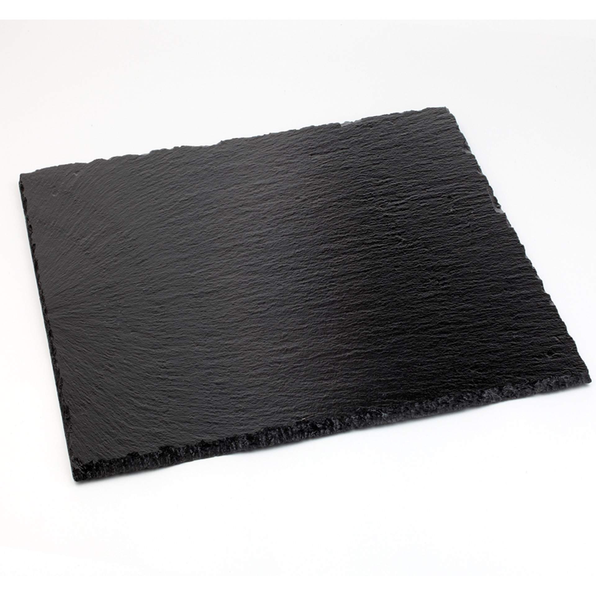 Naturschieferplatten - 4er Set - schwarz - rechteckig - Abm. 10 x 10 x 0,7 cm - Naturschiefer - 997-B