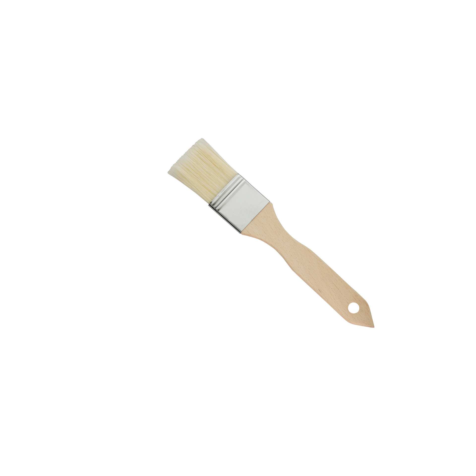 Bäckerpinsel - weiß - Abm. 21,0 x 3,7 x 0,5 cm - Naturborste - 200215-C