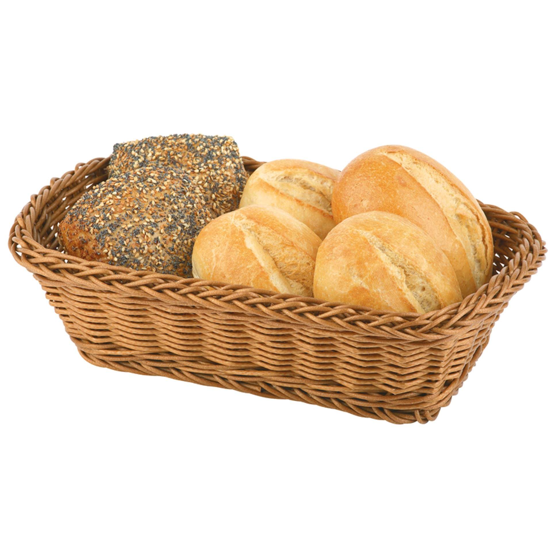 Tisch- und Buffetkorb - Serie Economic - hellbeige - eckig - Abm. 31,5 x 22,0 x 8,5 cm - Polypropylen - 40159-B
