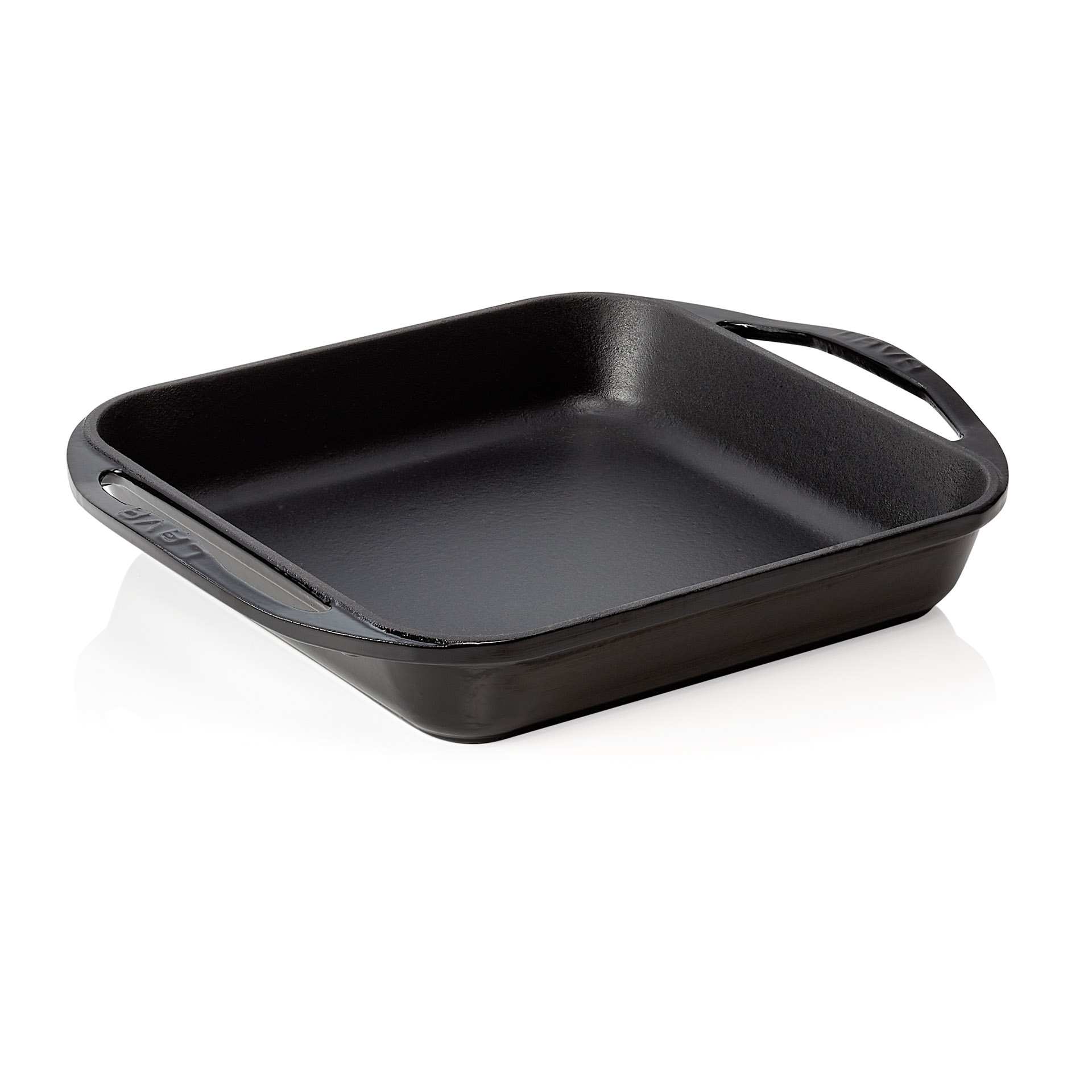 Pfanne - mit angegossenen Seitengriffen - Serie Lava - schwarz - quadratisch - Abm. 27 x 27 x 5 cm - 364303026-A