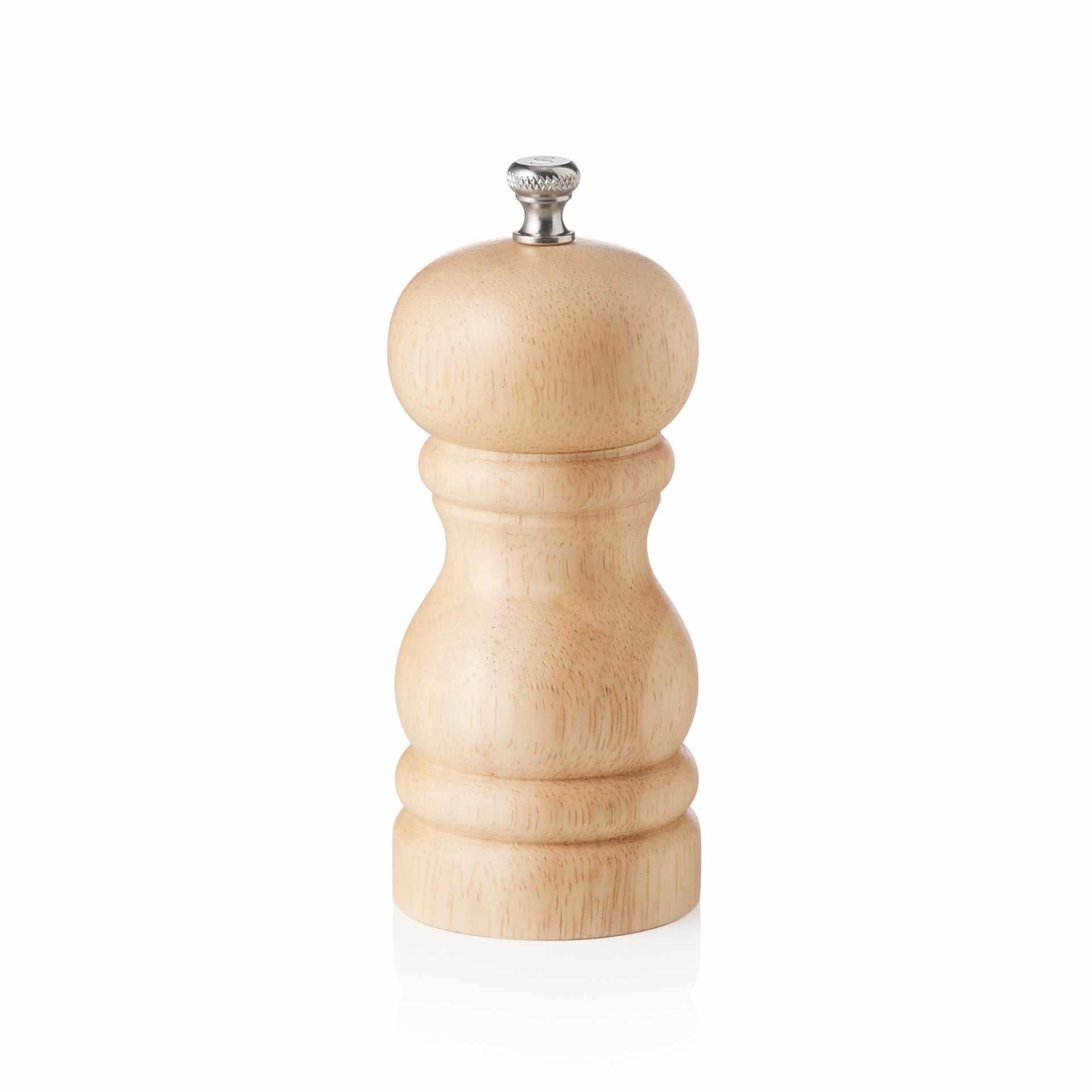 Salzmühle - mit Keramikmahlwerk - Serie Classic Mill - natur - Höhe 11,0 cm - Ø 5,5 cm - Holz / Keramik