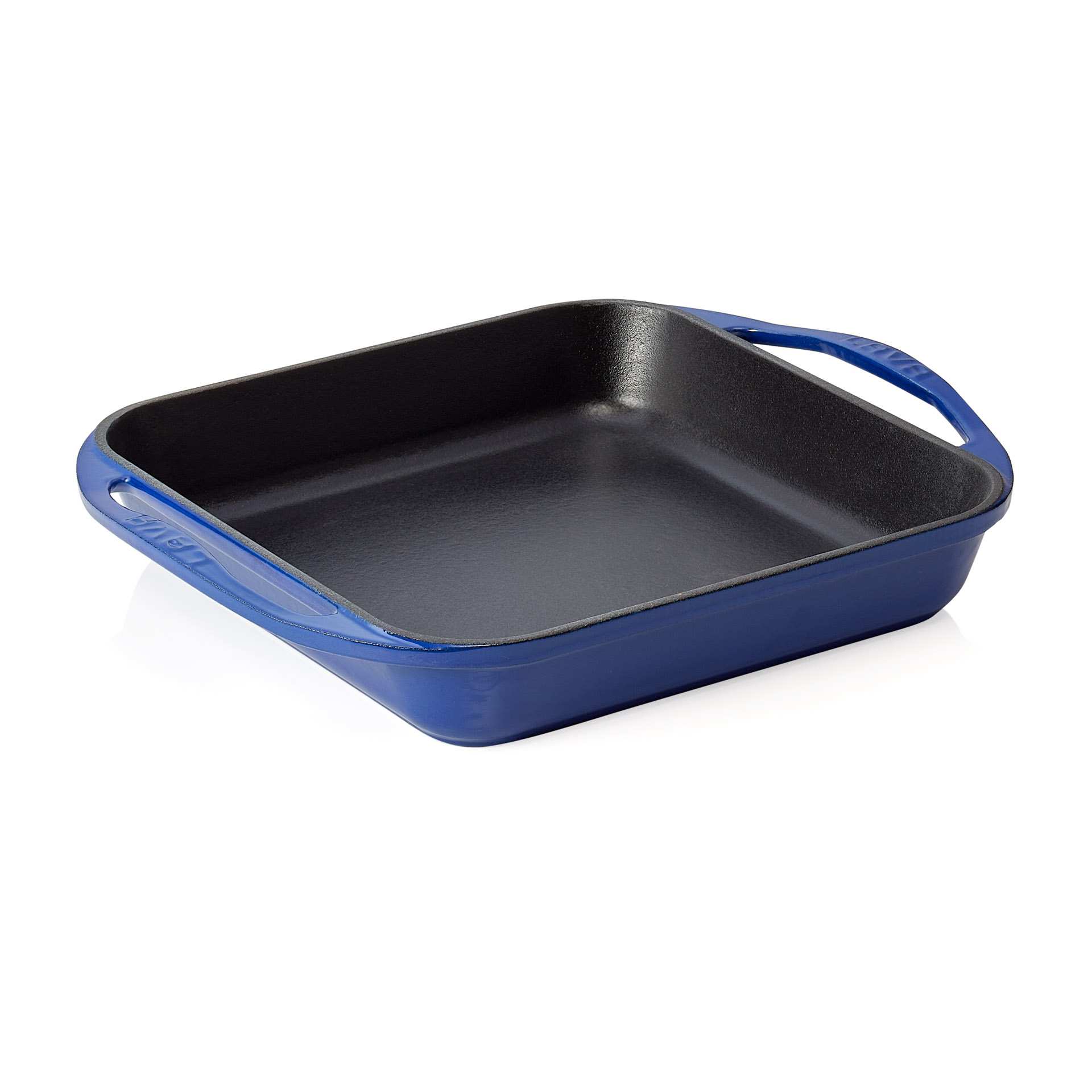 Pfanne - mit angegossenen Seitengriffen - Serie Lava - blau - quadratisch - Abm. 27 x 27 x 5 cm - 364302026-A