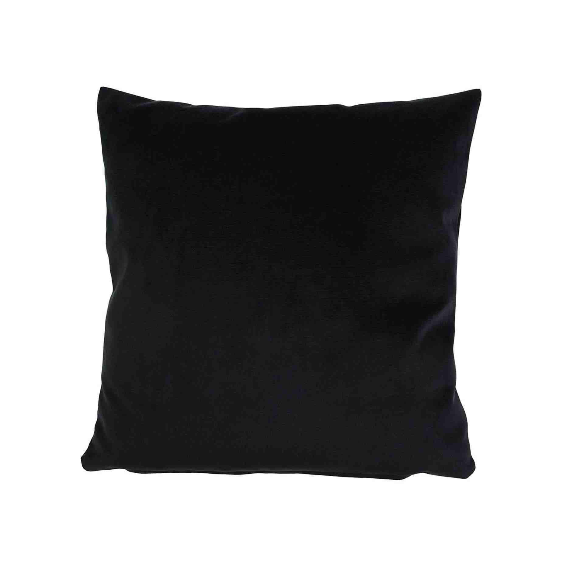 Kissenhülle - mit Reißverschluss - Serie DUVAL - schwarz - Abm. 60 x 60 cm - Polyester - 85694-99-6060-D