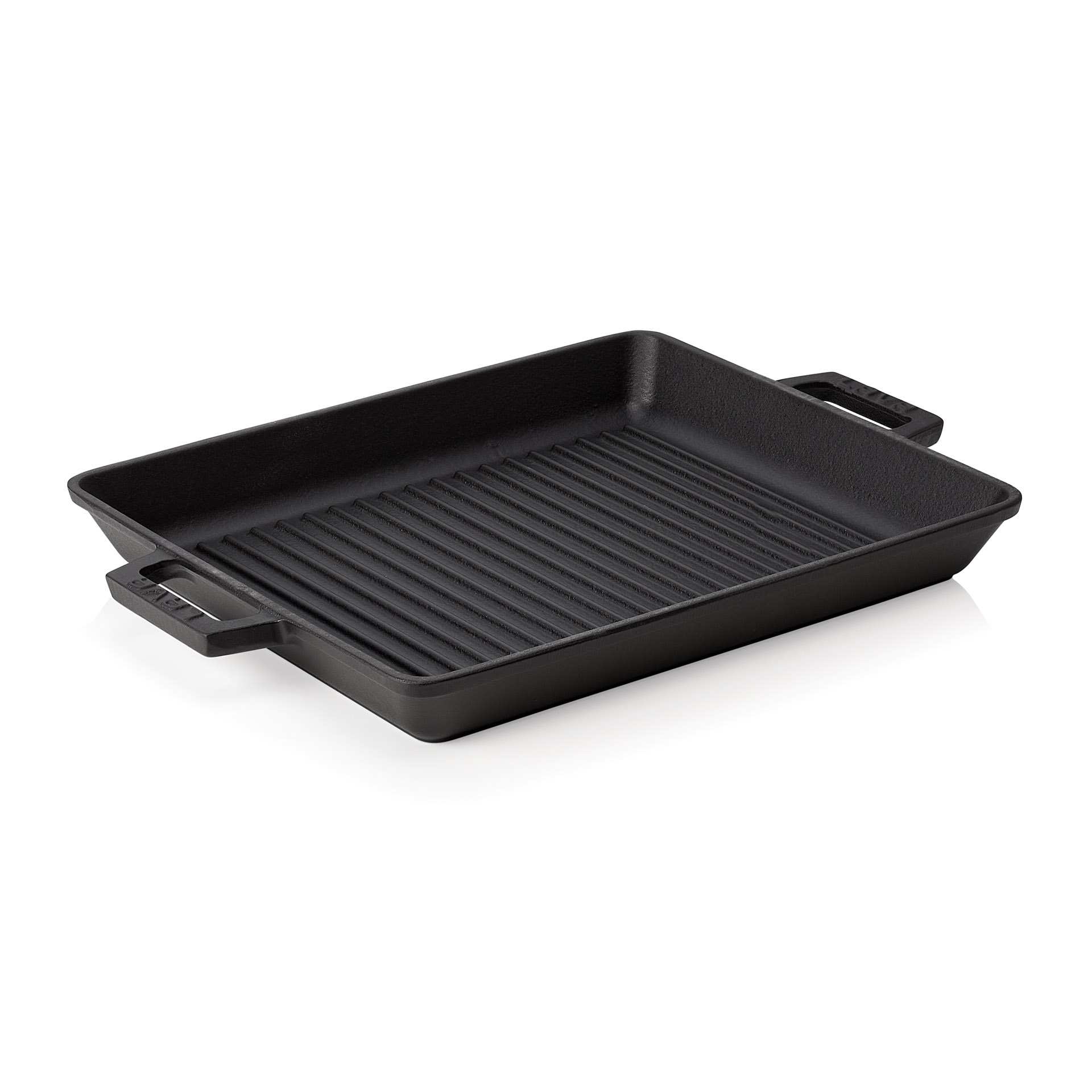 Grillpfanne - mit angegossenen Seitengriffen - Serie Lava - rechteckig - Abm. 32 x 26 x 4 cm - 360303032-A