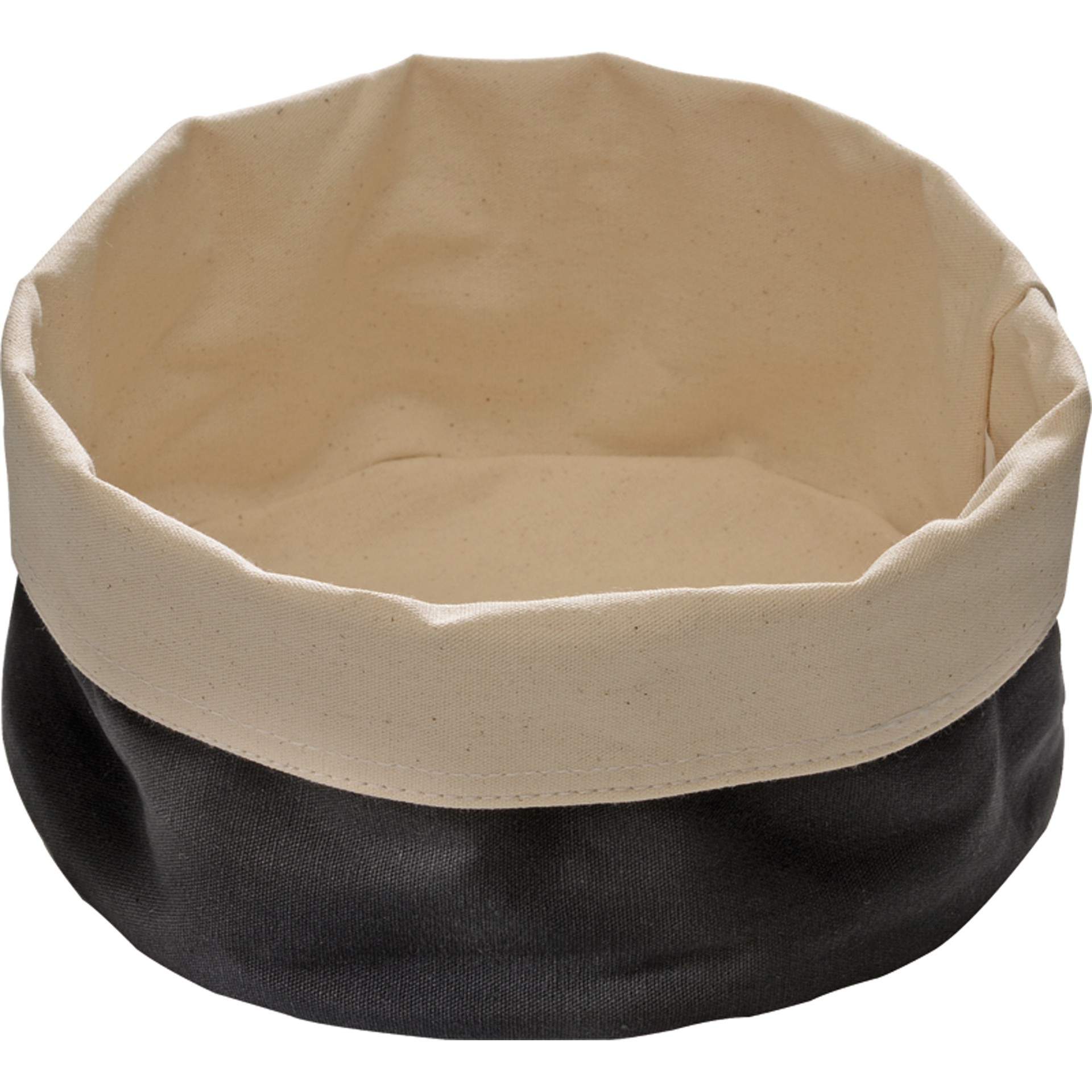 Brottasche - Höhe anpassbar - beige / schwarz - Abm. 9,0 cm - Ø 20,0 cm - Baumwolle - 30351-B