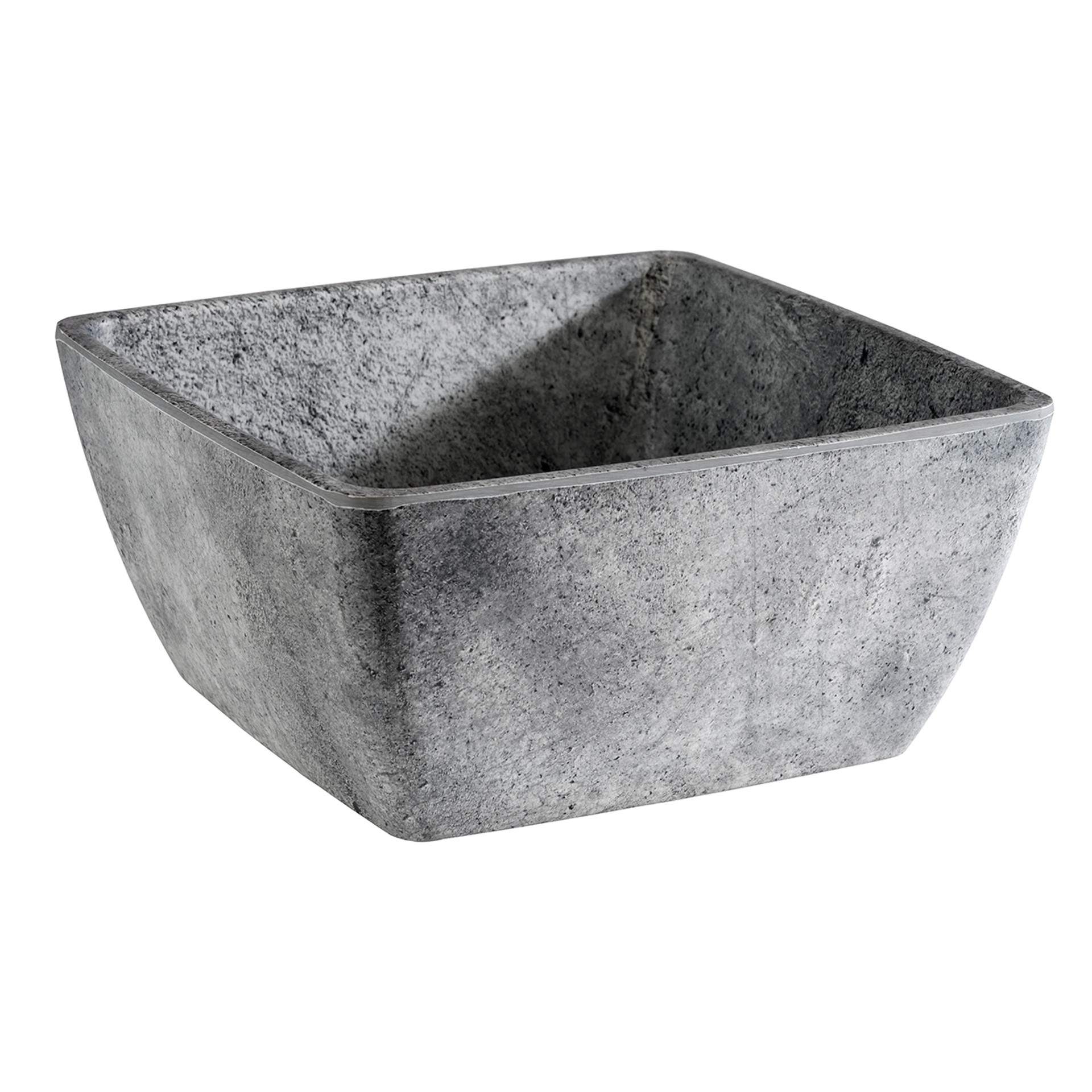 Schale - Serie Element - grau - quadratisch - Abm. 19 x 19 x 9 cm - Inhalt 1,5 l - Melamin - 84830-B