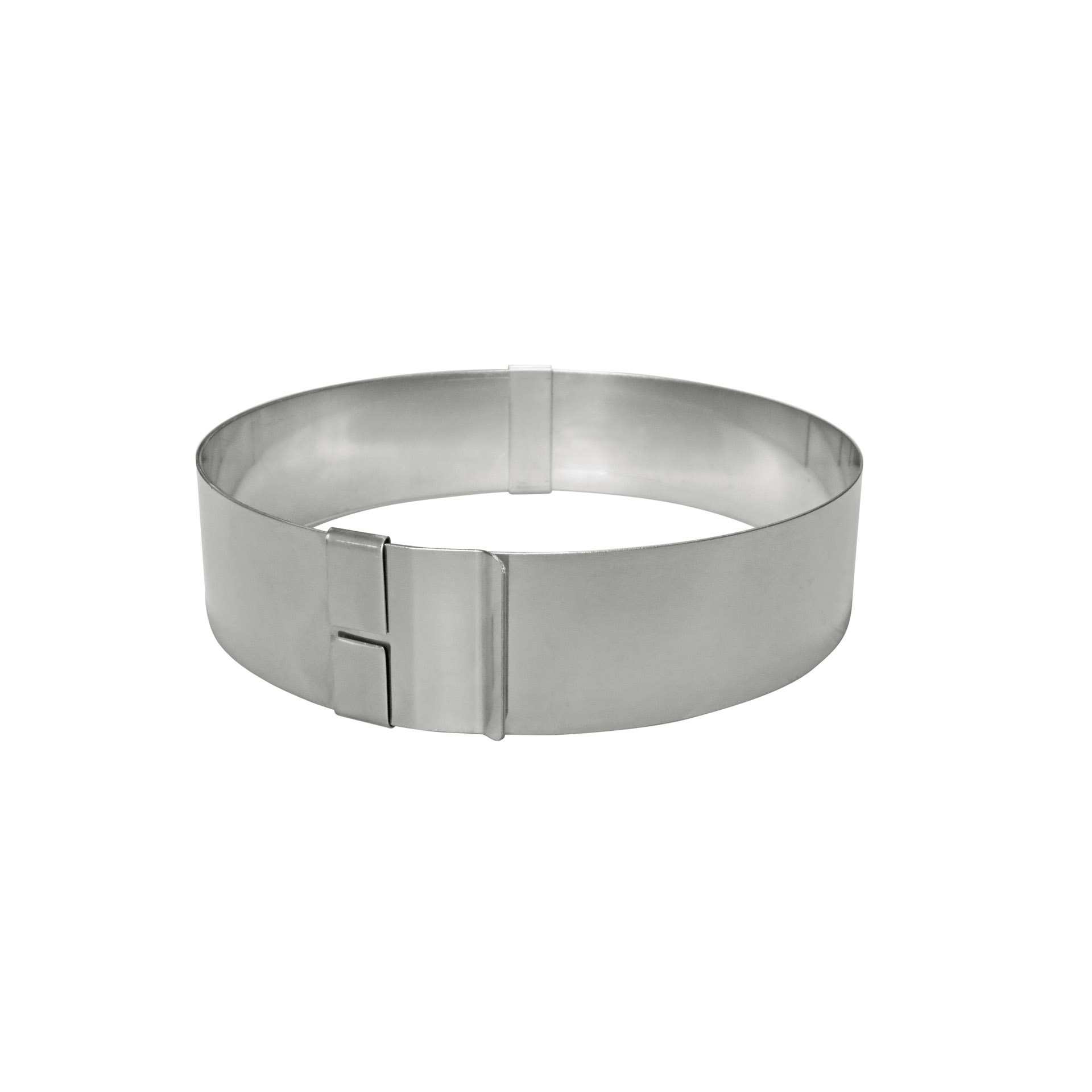 Tortenring - Abm. 23,5 x 23,5 x 6,0 cm - Edelstahl - 199987-C