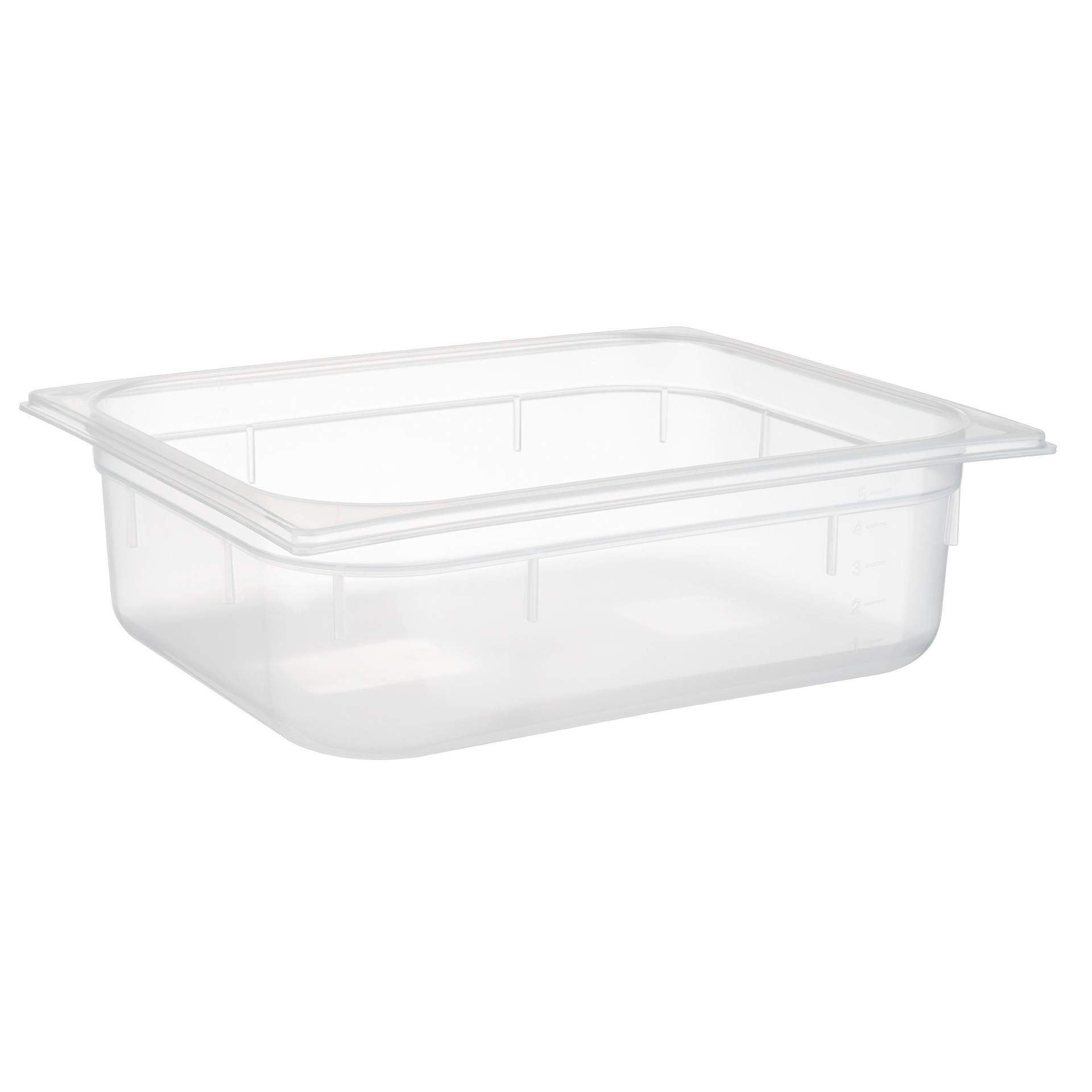 GN-Behälter - milchig-transparent - Inhalt 5,9 l - GN 1/2 (325 x 265 mm) - 100 mm - Polypropylen - 82114-B